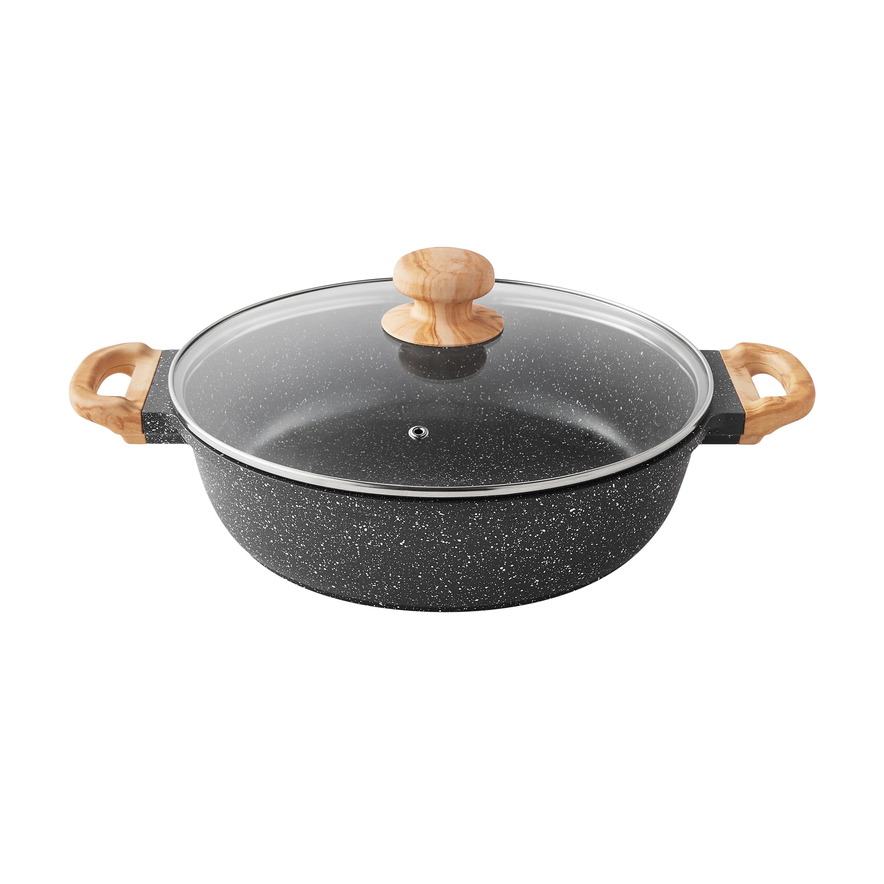2026 New The Pioneer Woman Prairie Signature 14-Piece Cast Aluminum Cookware Set, Brown Speckle - Image 17