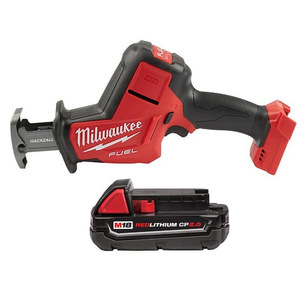 2026 New M18 FUEL 18-Volt Lithium-Ion Brushless Cordless HACKZALL Reciprocating Saw with 2.0 Ah Battery