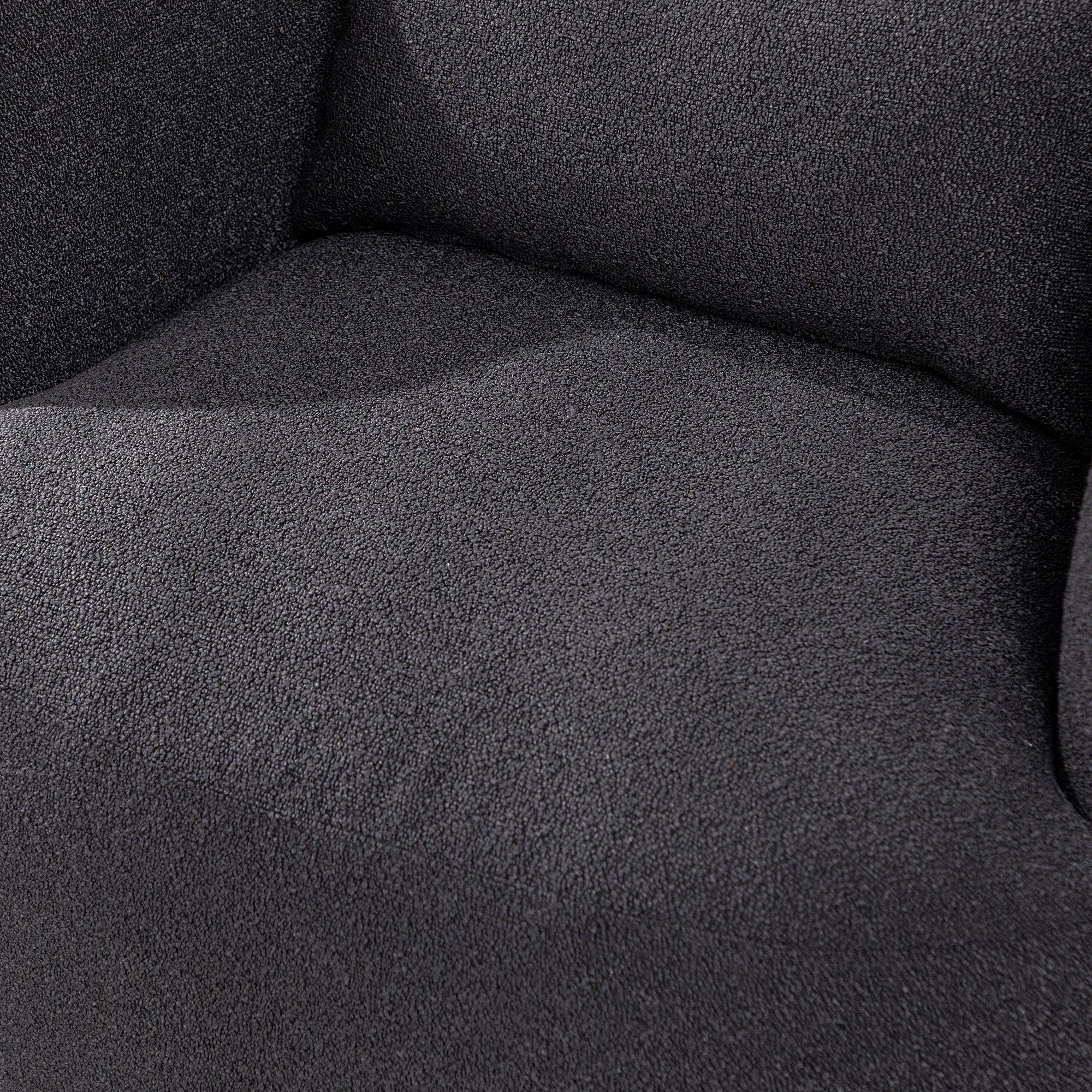 2026 New 34" Wide Boucle Swivel Barrel Chair, No Assembly Round Upholstered Armchair Accent Chair Single Sofa Chair with Toss Pillow for Living Room and Bedroom, Taupe - Image 28