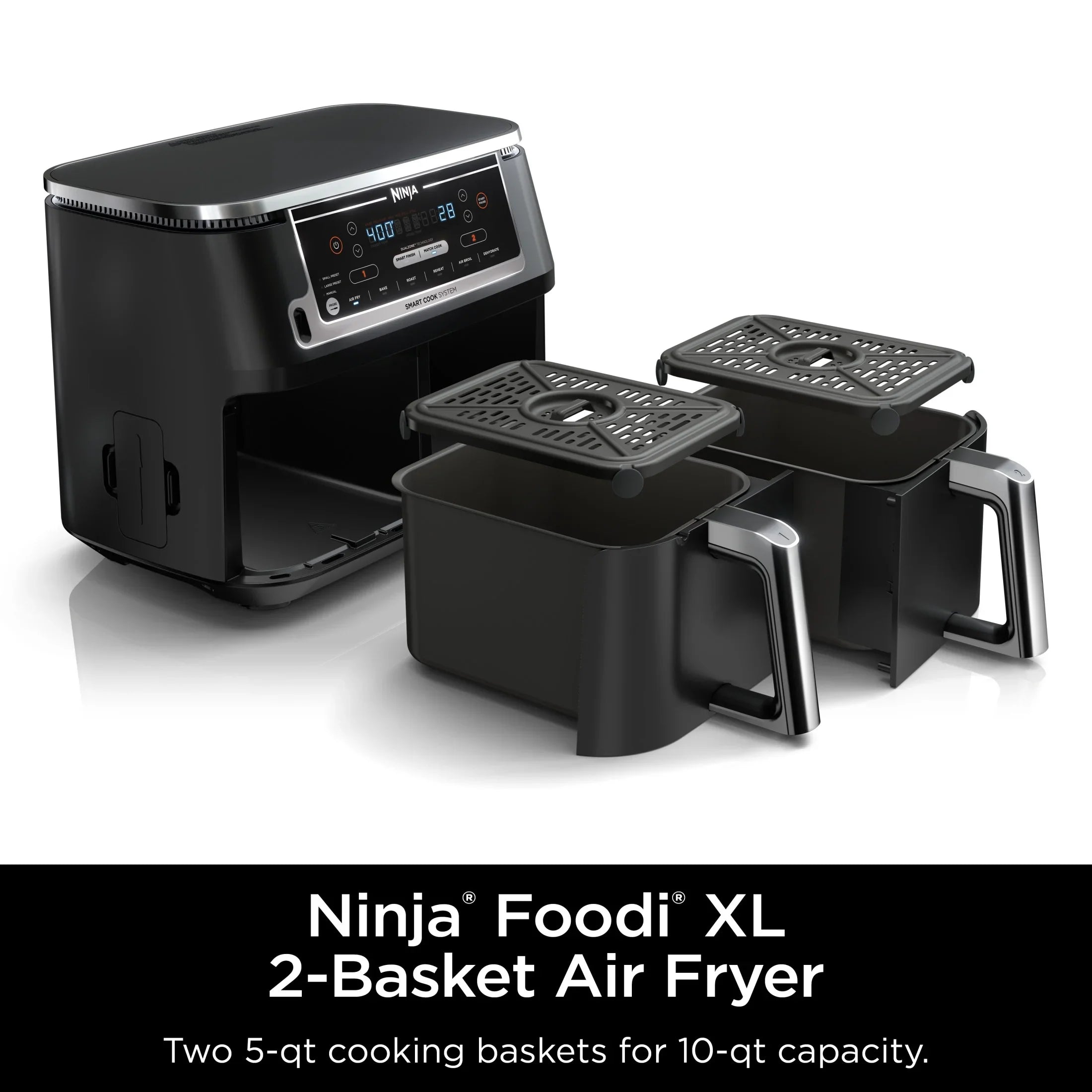 2026 New Ninja. Foodi. 6-in-1 Smart 10-qt. 2-Basket Air Fryer - Image 11