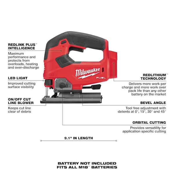 2026 New M18 FUEL 18-Volt Lithium-Ion Brushless Cordless Combo Kit (5-Tool) with Multi Tool, Jig Saw and Compact Router - Image 7