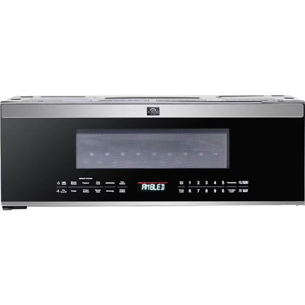 2026 New Forno Padula Over the Range Microwave, 30-Inch 1.2 cu.ft., Stainless Steel, 400 CFM, Sensor Cook