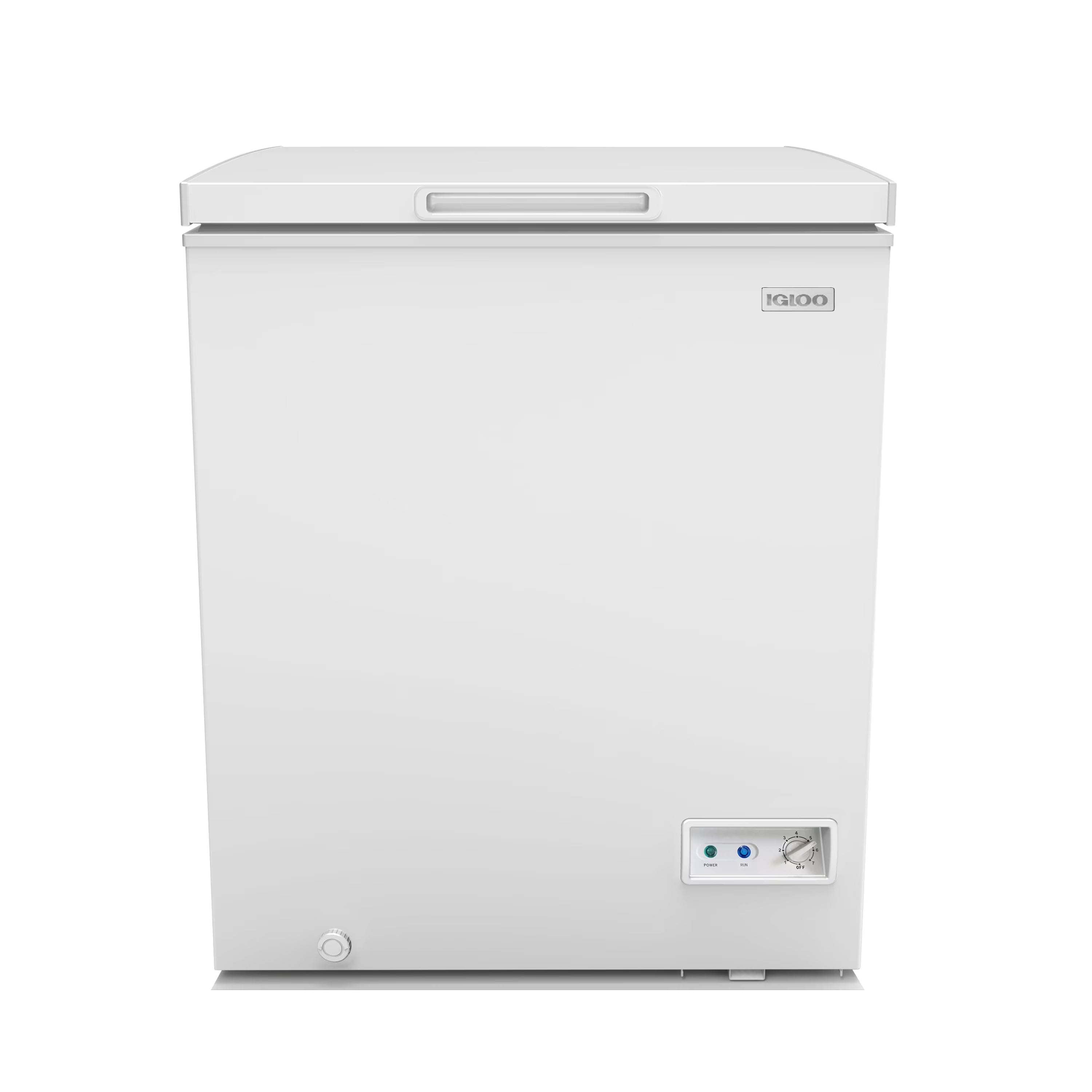 2026 New Igloo 5.0 Cu. Ft. Chest Freezer with Removable Basket, -10°F to 10°F, White
