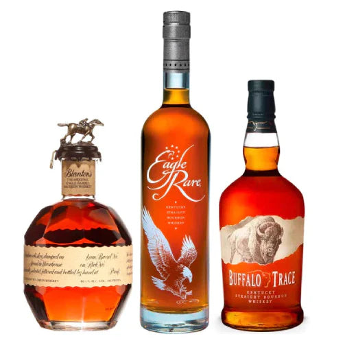 2026 New Buffalo Trace + Blanton + Eagle Rare Bourbon Whiskey Bundle 750ml
