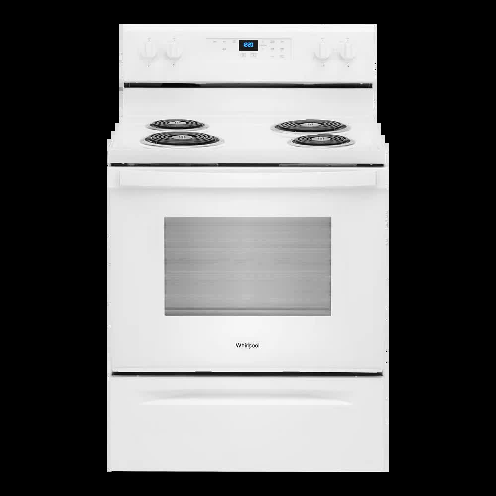 2026 New WHIRLPOOL WFC315S0JW 30" freestanding coil electric range