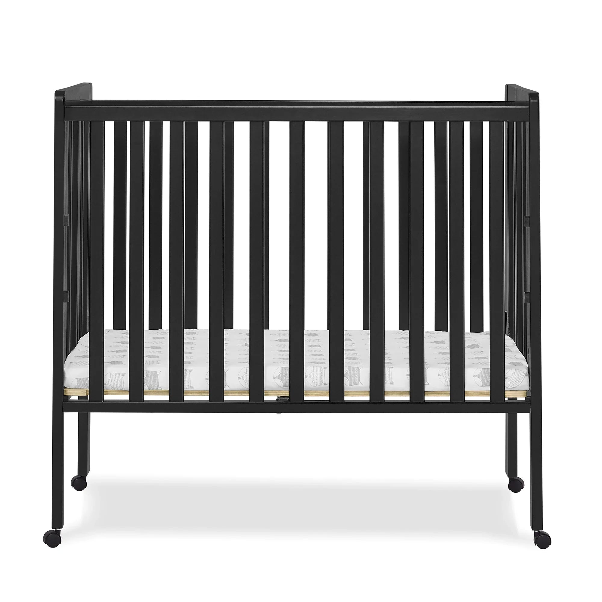 2026 New Delta Children Lee Portable Folding Mini Crib with 1.5-Inch Mattress - Greenguard Gold Certified, Bianca White - Image 49