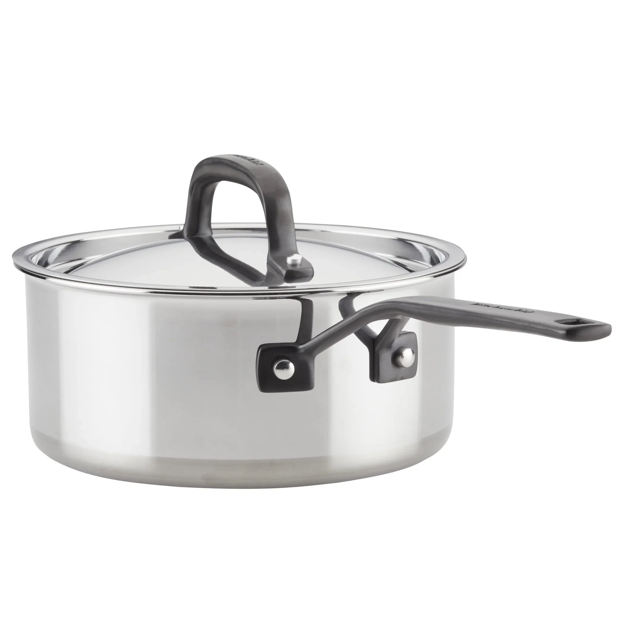 2026 New KitchenAid 5-Ply Clad 10 Pcs Stainless Steel Cookware Induction Pots and Pans Set, Dishwasher Safe, Metal Utensil, Broiler and Oven Safe to 500" F, Polished Stainless Steel - Image 10