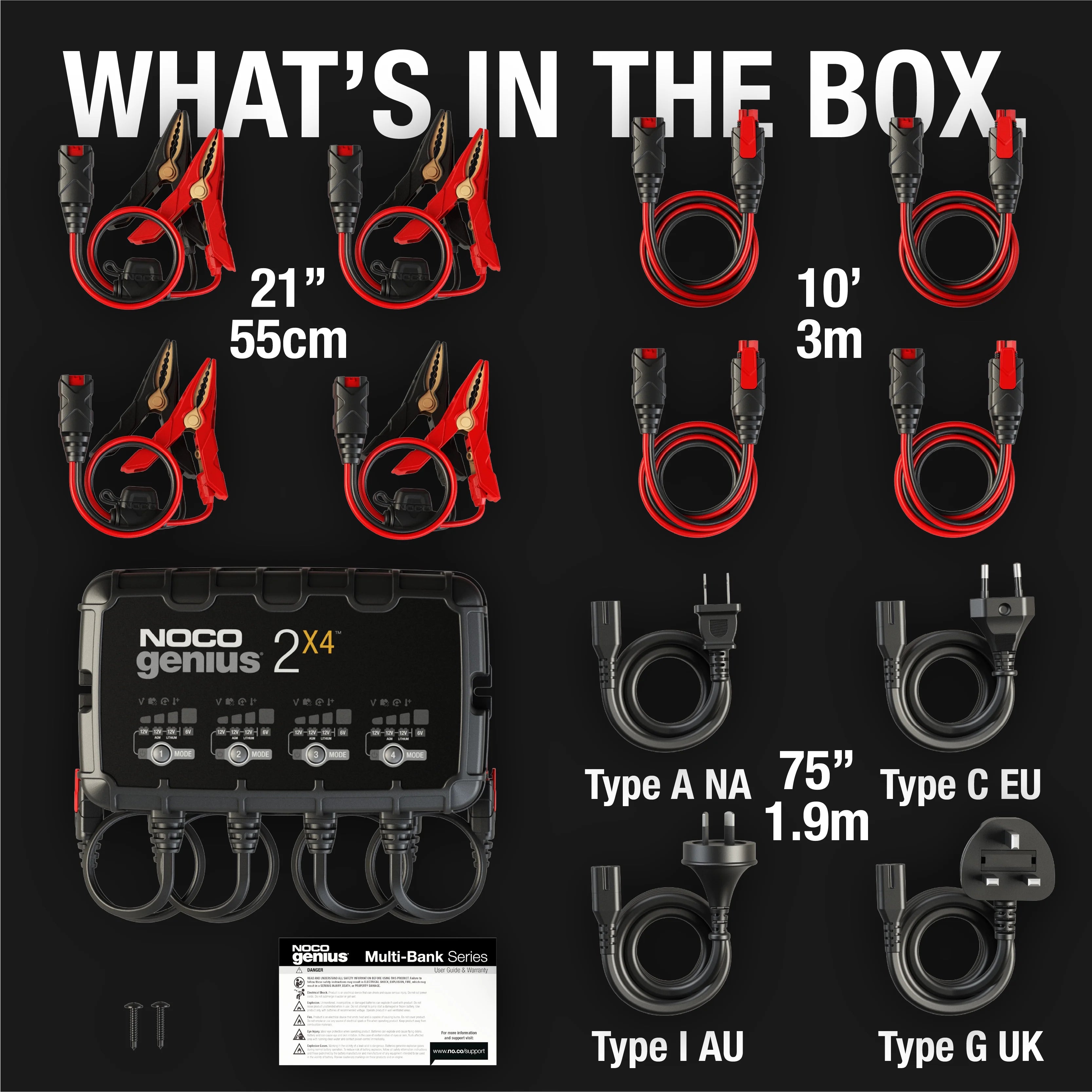 2026 New NOCO GENIUS2X4: 4-Bank 8A (2A/Bank) 6V/12V Smart Battery Charger, Maintainer and Desulfator - Image 4