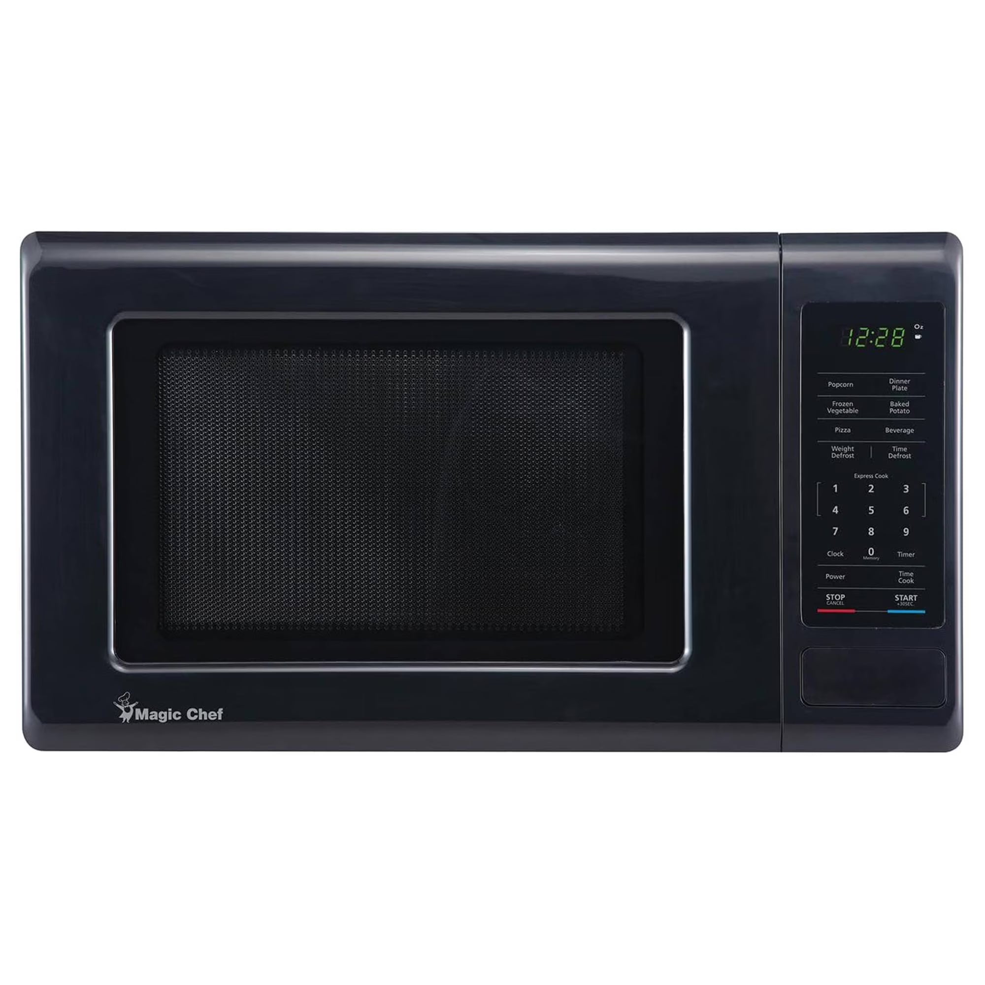 2026 New Magic Chef 0.9 cu ft Countertop Microwave Oven in Black