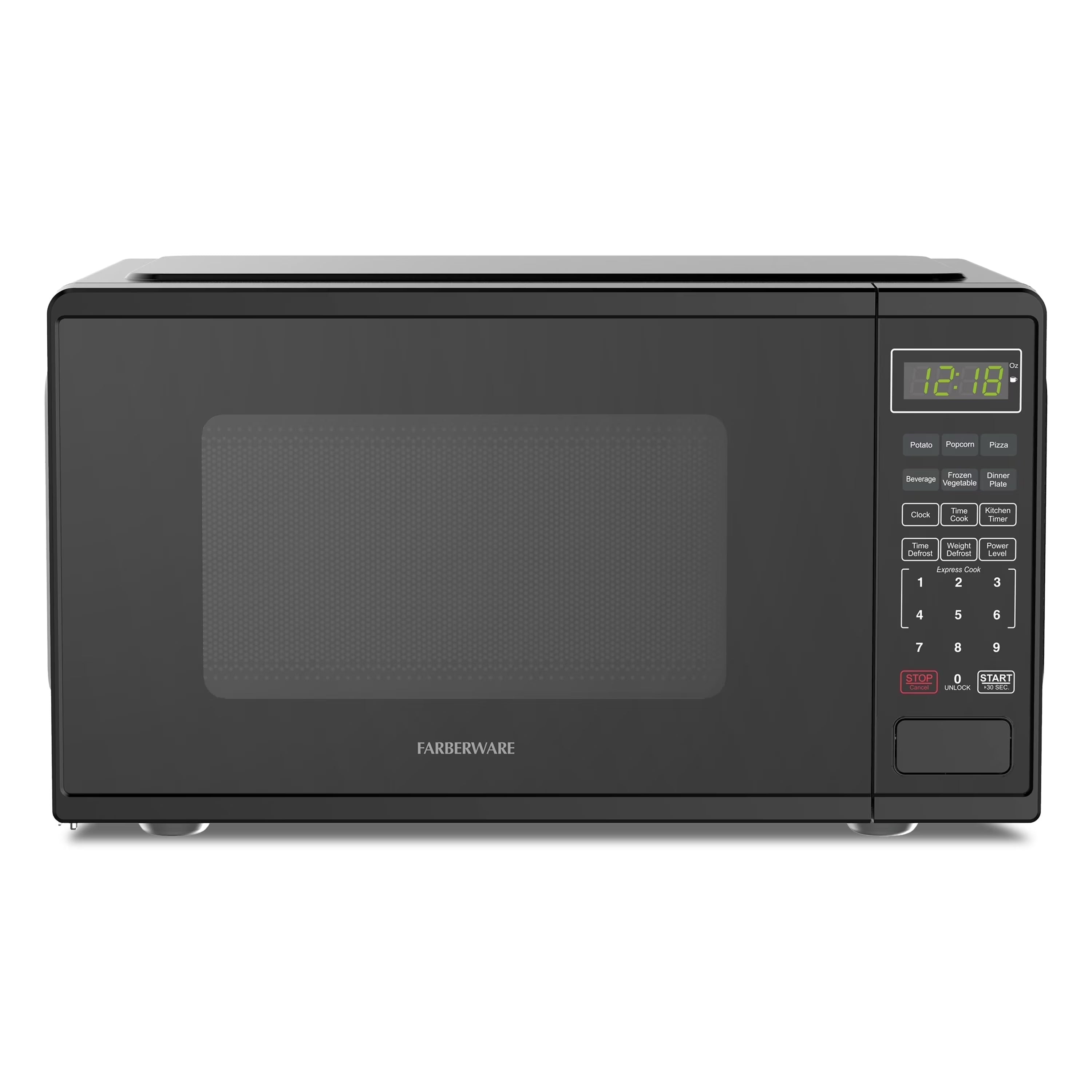 2026 New Farberware Countertop Microwave Ov 1100 Watts, 2.2 cu ft - Smart Sensor With LED Lighting and Child Lock - Perfect for Apartments and Dorms - Easy Clean Black Interior, Stainless Steel - Image 3