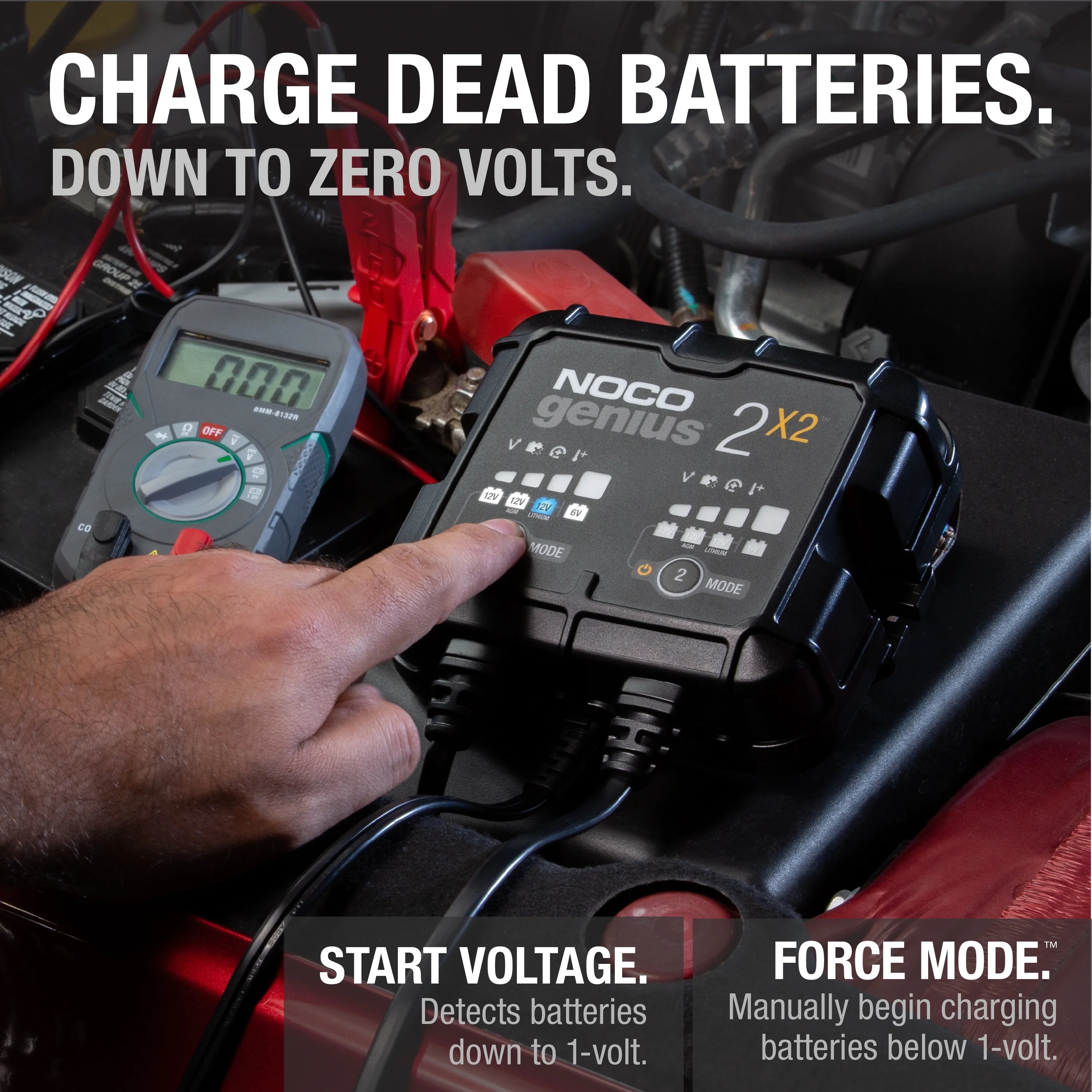 2026 New NOCO GENIUS2X2: 2-Bank 4A (2A/Bank) 6V/12V Smart Battery Charger, Maintainer and Desulfator - Image 5
