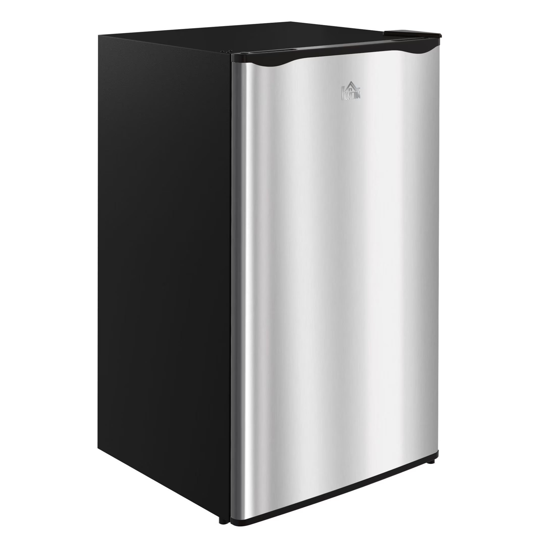 2026 New 3.2 Cu.Ft Mini Fridge Freezer, Single Door Refrigerator with Adjustable Thermostat, Dorm Fridge, Compact Refrigerator for Bedroom, Apartment, Silver