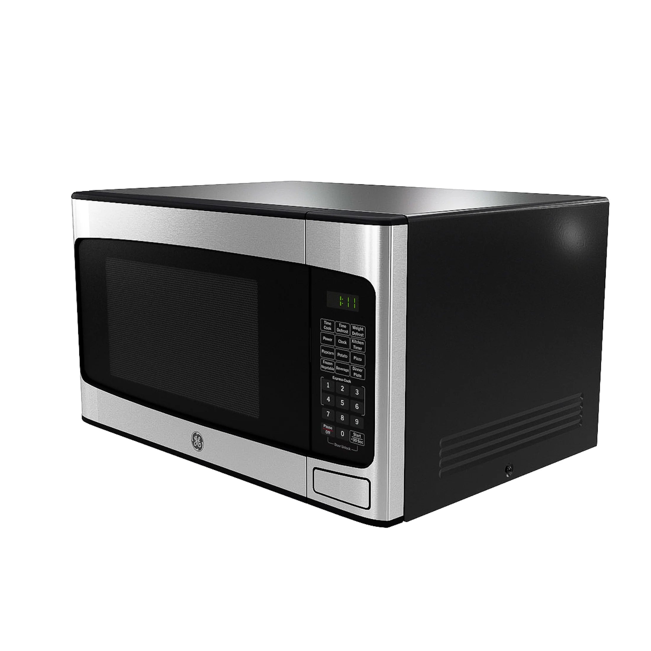 2026 New GE 1.1 Cu Ft Countertop Microwave Oven, 950W, Stainless Steel, One-Touch Cooking, Turntable, Auto Defrost, Child Lock, Model GCST11N1WSS - Image 6