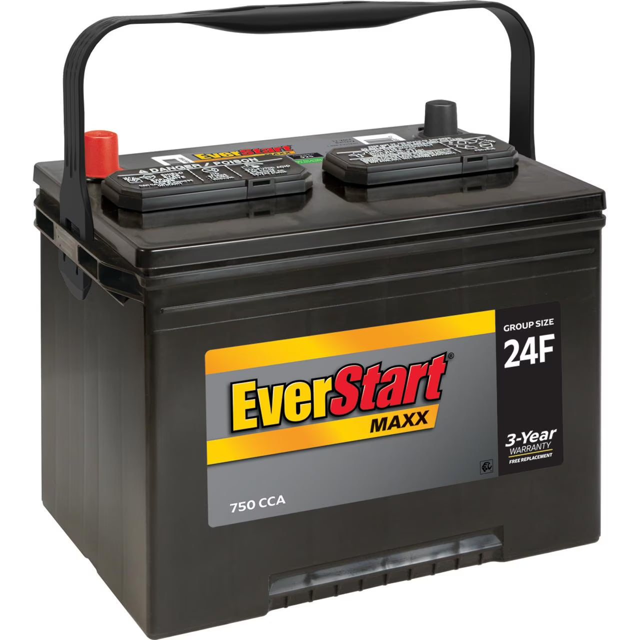 2026 New EverStart Maxx Lead Acid Automotive Battery, Group Size 24F 12 Volt, 750 CCA