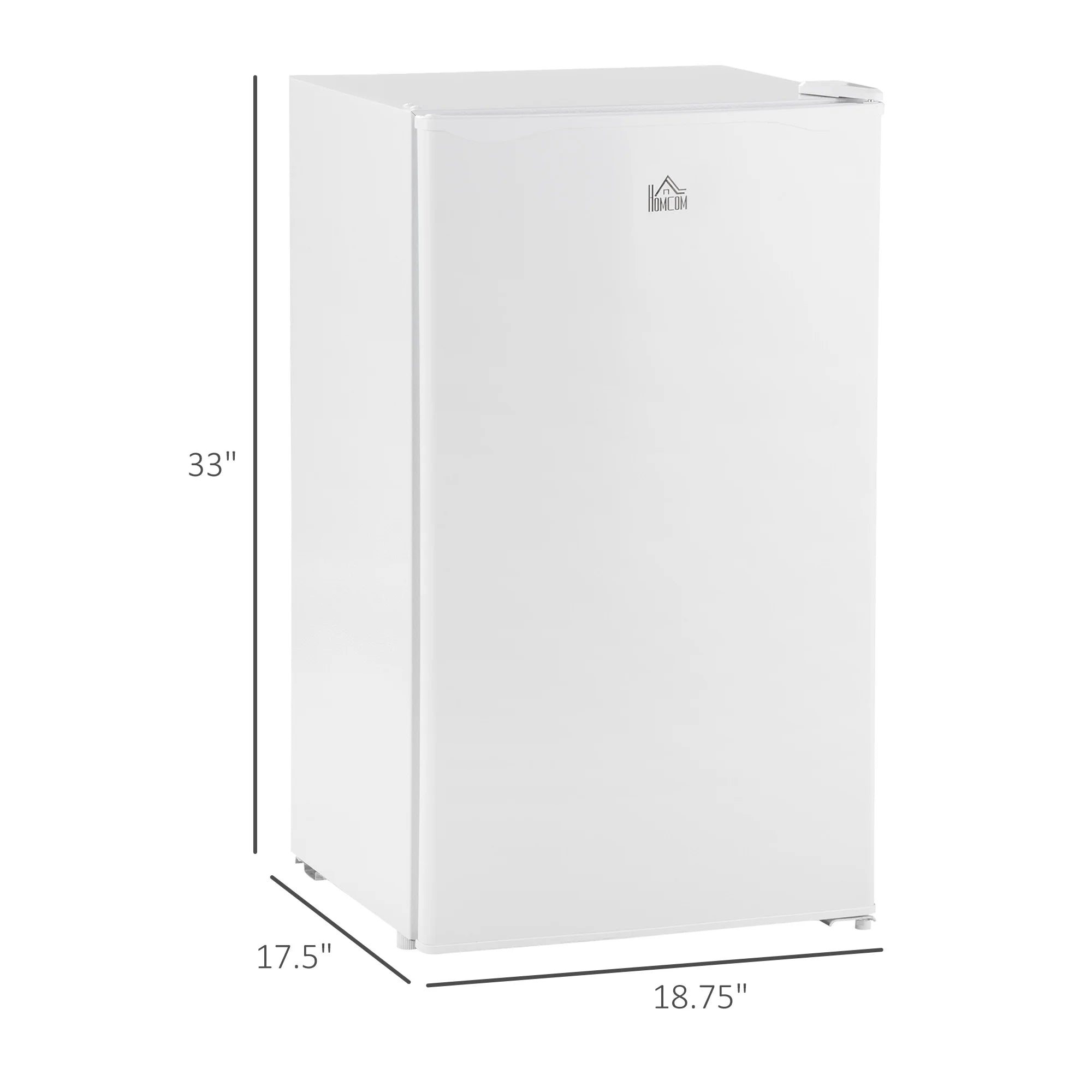 2026 New Harper & Bright Designs Double Door Mini Fridge with Freezer, 3.2 Cu.Ft Compact Refrigerator with Adjustable Shelf, Adjustable Thermostat and Reversible Door for Bedroom, Dorm, Home Office, White - Image 22