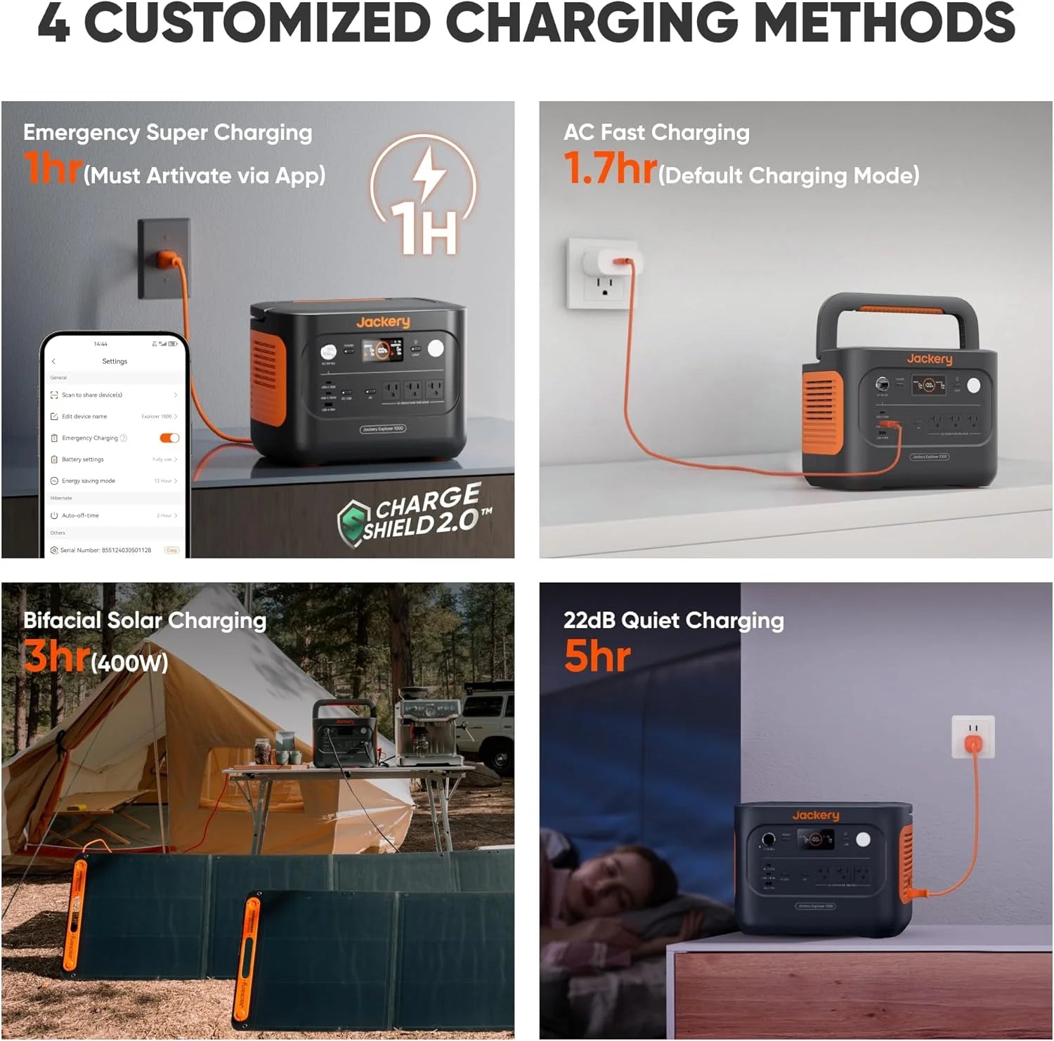2026 New Jackery Explorer 1000 v2 Portable Power Station and 5m DC Extension Cable,1060Wh LiFePO4 Battery,1500W AC/100W USB-C Output, 1 Hr Fast Charge, Solar Generator for Camping,Emergency, Off-Grid Living - Image 15