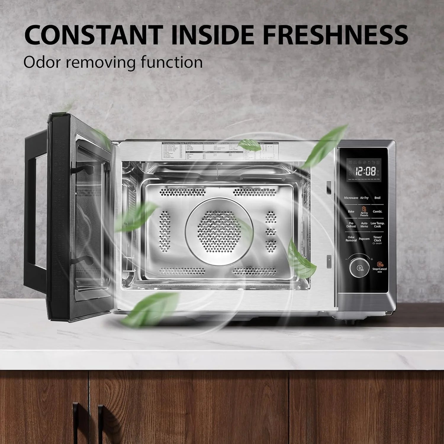 2026 New TOSHIBA 8-in-1 Countertop Microwave Oven with Air Fryer, Convection, Child-Lock, 1.0 Cu Ft, Black - Image 7