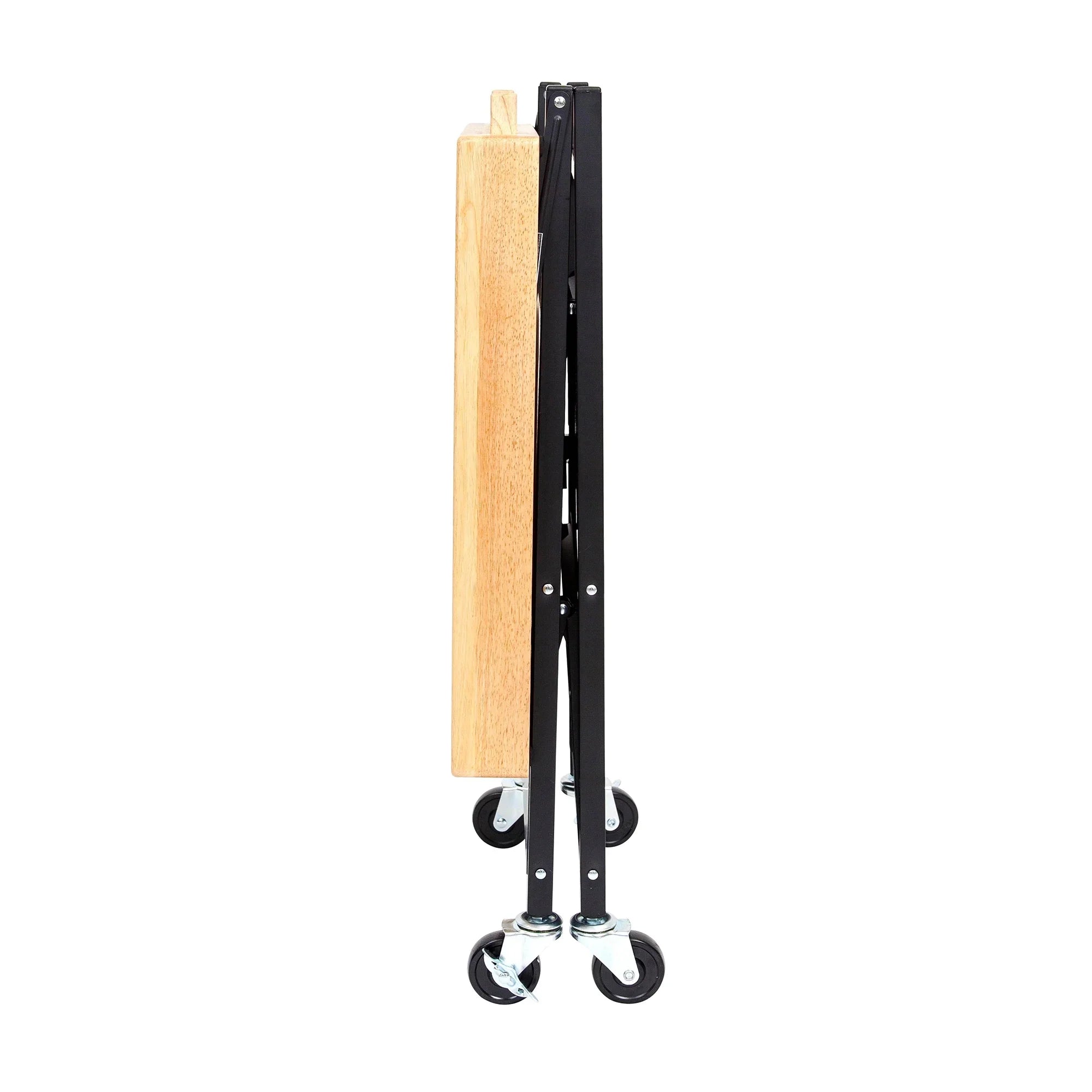 2026 New Origami Foldable Wheeled Portable Solid Wood Top Kitchen Island Bar Cart - Image 20