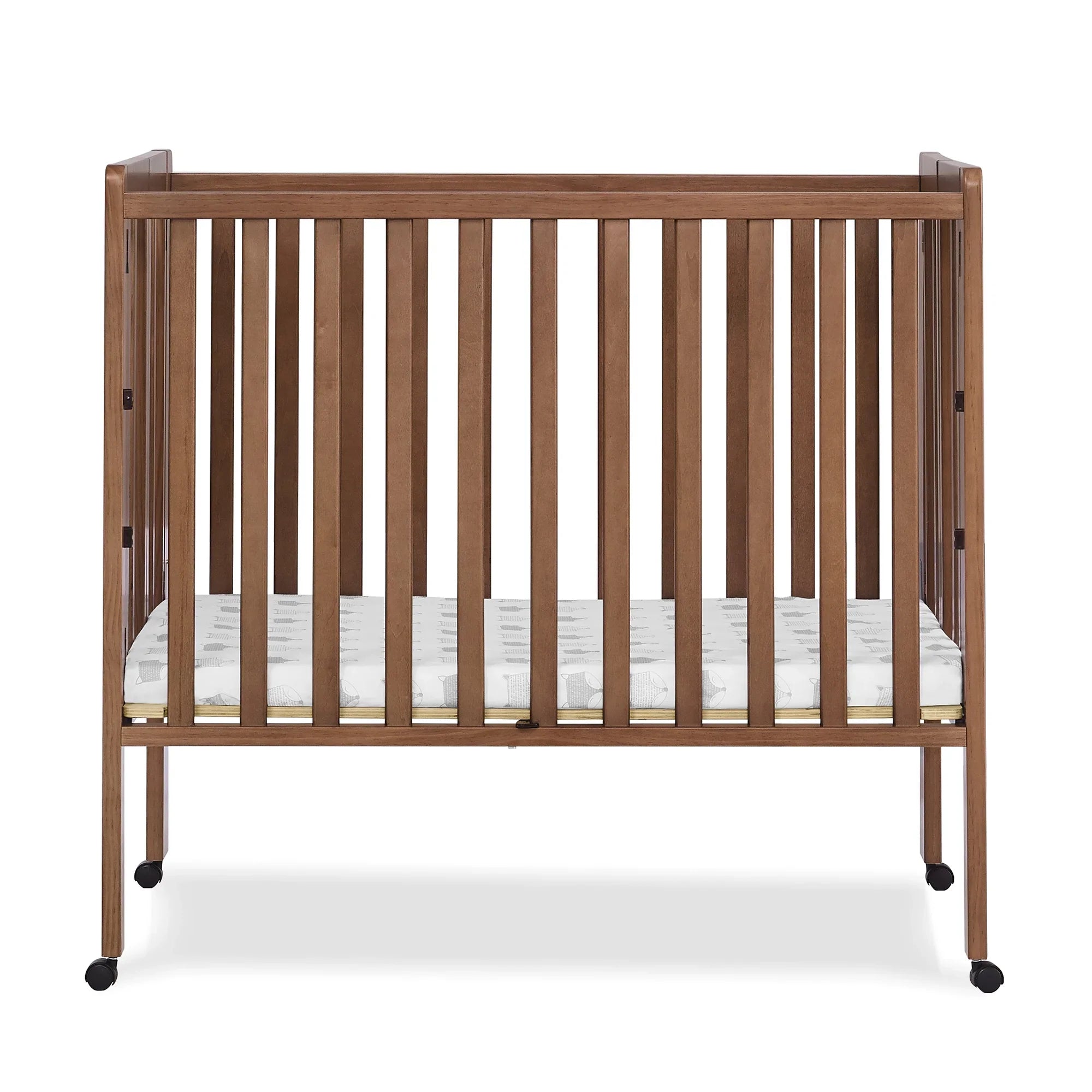 2026 New Delta Children Lee Portable Folding Mini Crib with 1.5-Inch Mattress - Greenguard Gold Certified, Bianca White - Image 30
