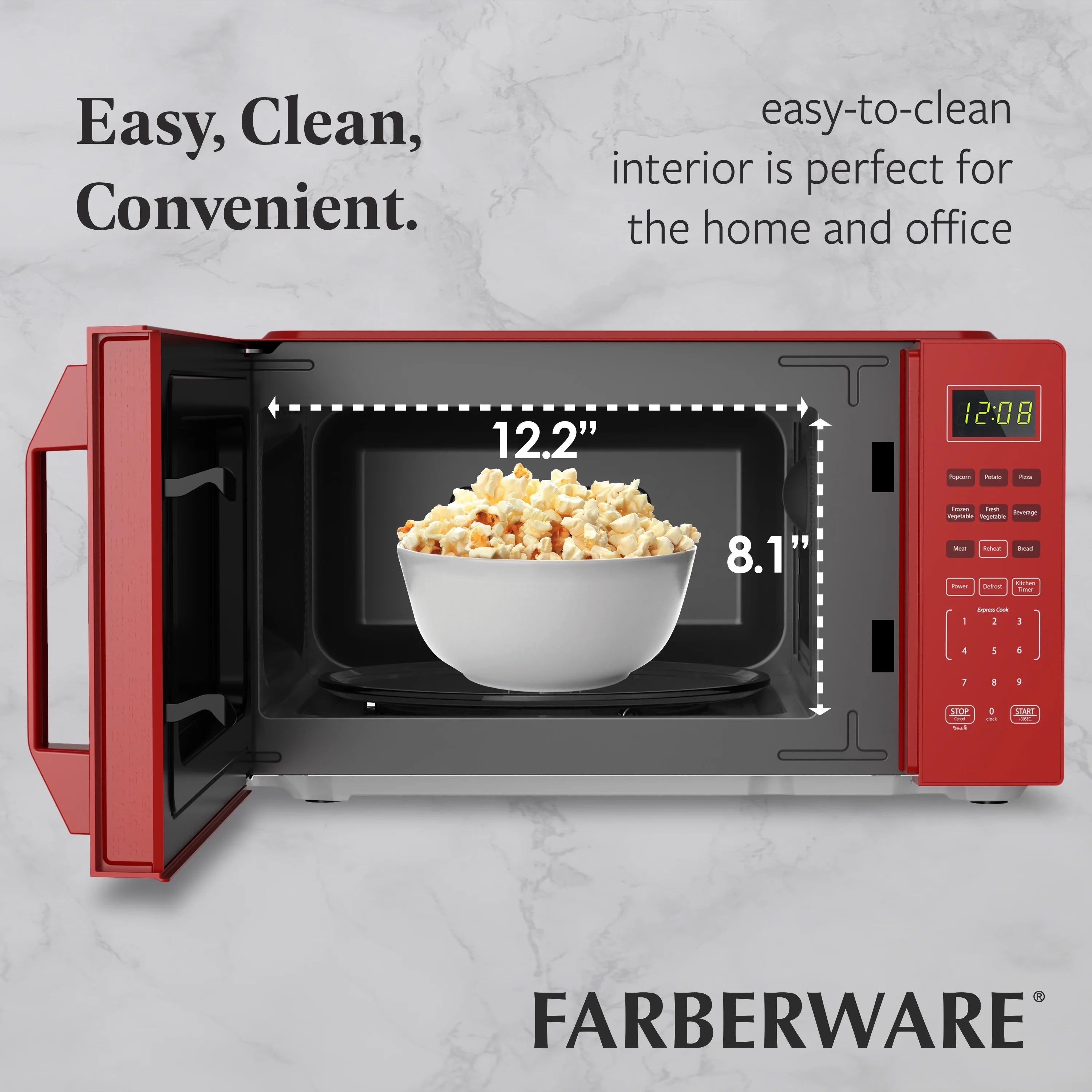 2026 New Farberware 1.1 Cu. Ft. 1000-Watt Compact Microwave Oven, Black - Image 30