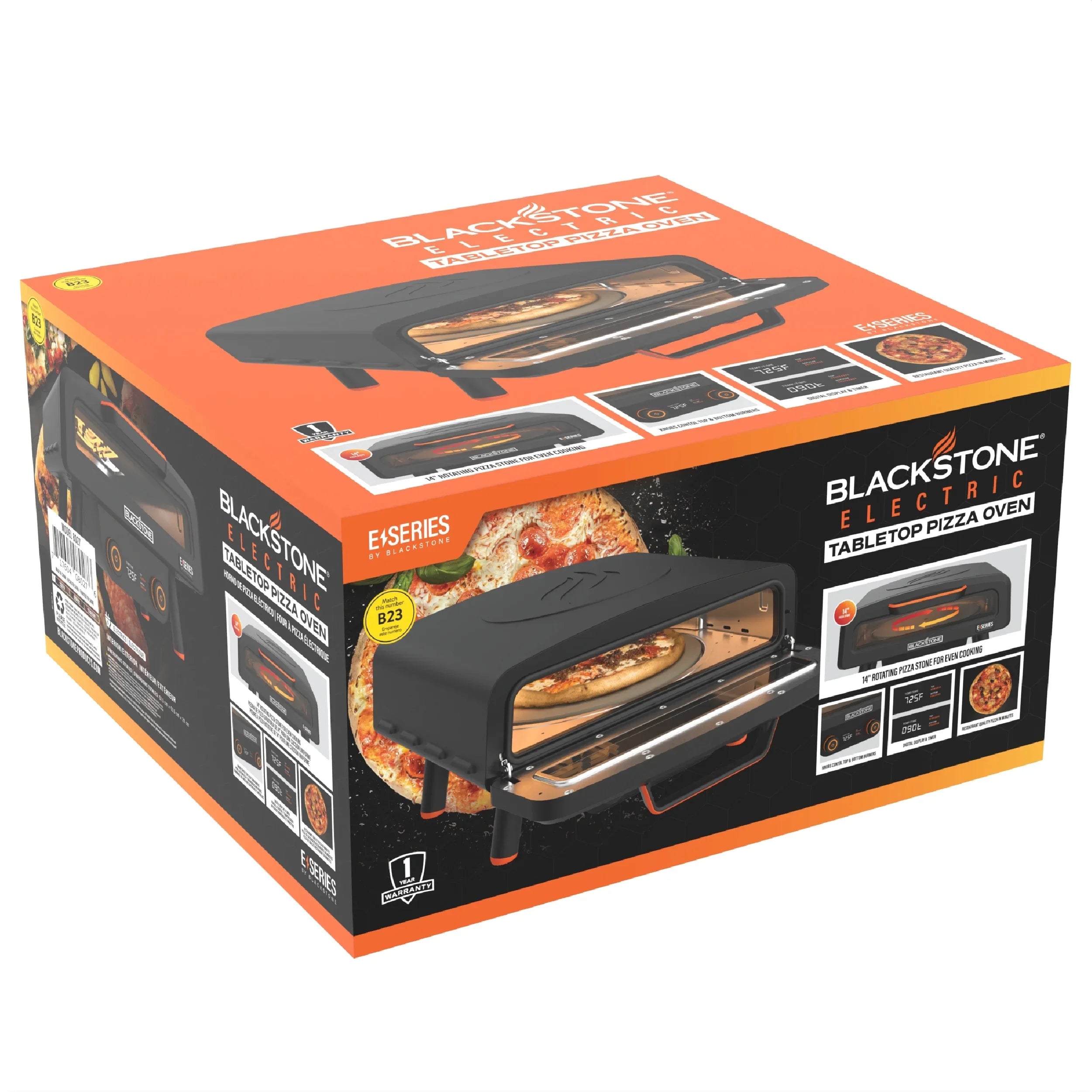 2026 New Blackstone 14" Electric Tabletop Pizza Oven with Rotating Pizza Stone - Image 3