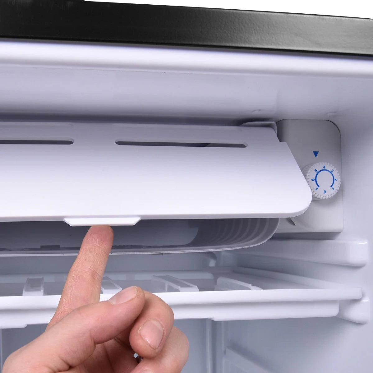 2026 New Costway 3.2 Cu.Ft. Compact Refrigerator Mini Dorm Small Fridge Freezer Reversible Door - Image 9