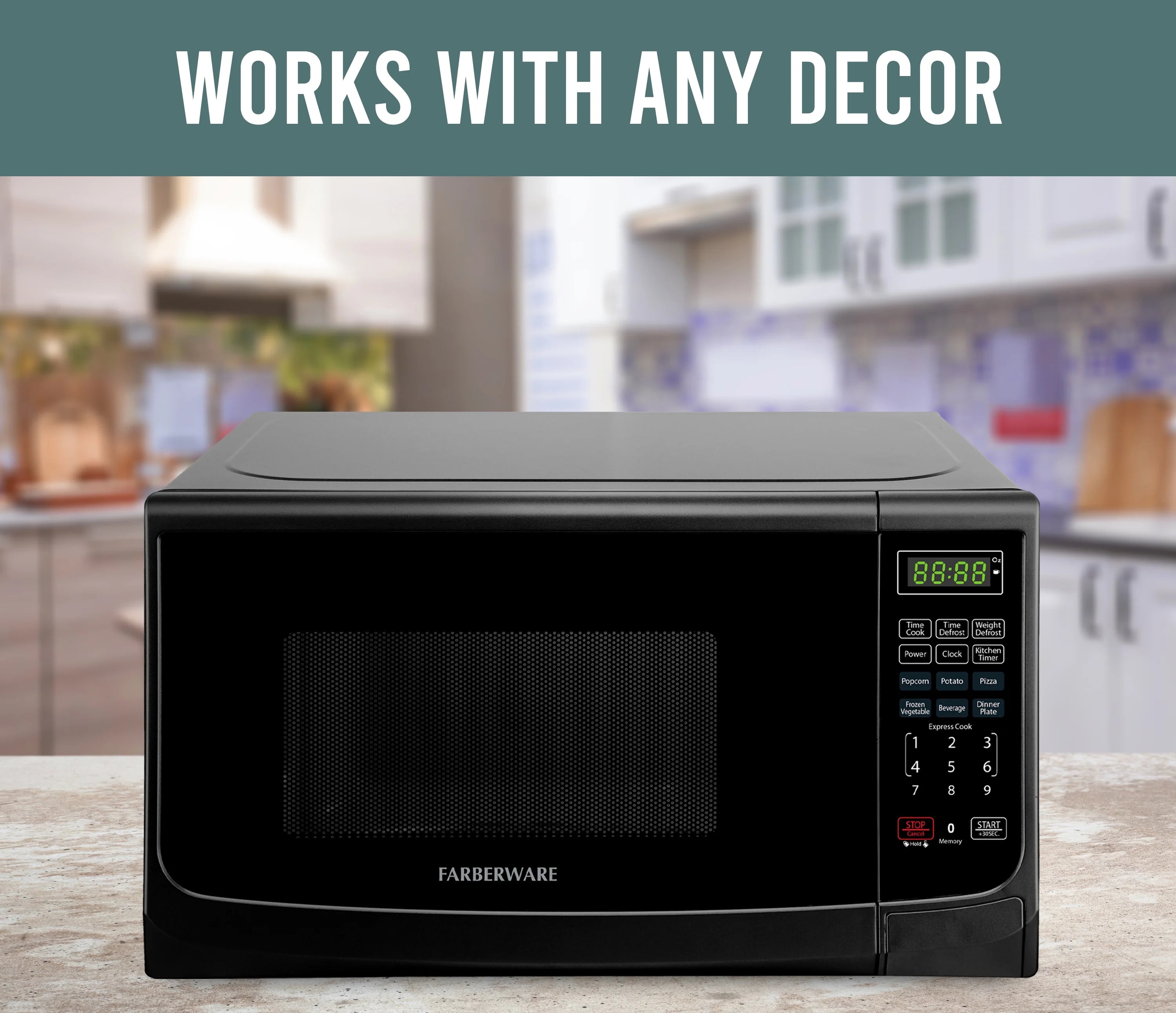 2026 New Farberware Classic 0.9 Cu. Ft 900-Watt Microwave Oven, Stainless Steel - Image 11