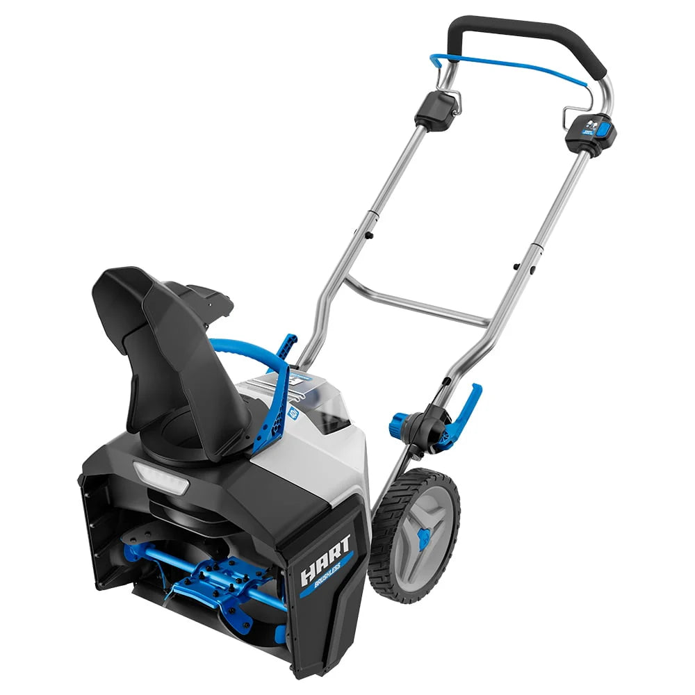2026 New HART 40-Volt 18-inch Battery-Powered Brushless Snow Thrower Kit, (1) 6.0Ah Lithium-Ion Battery