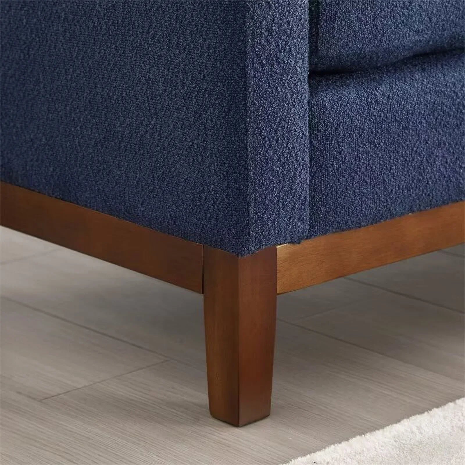 2026 New End of Bed Bench, 53.5" Boucle Fabric Upholstered Entryway Bench with Wood Legs & Bolster Pillows, Rolled Arm Cushioned Ottoman Foot Rest Long Stool Window Extra Seating for Bedroom, Ivory - Image 23