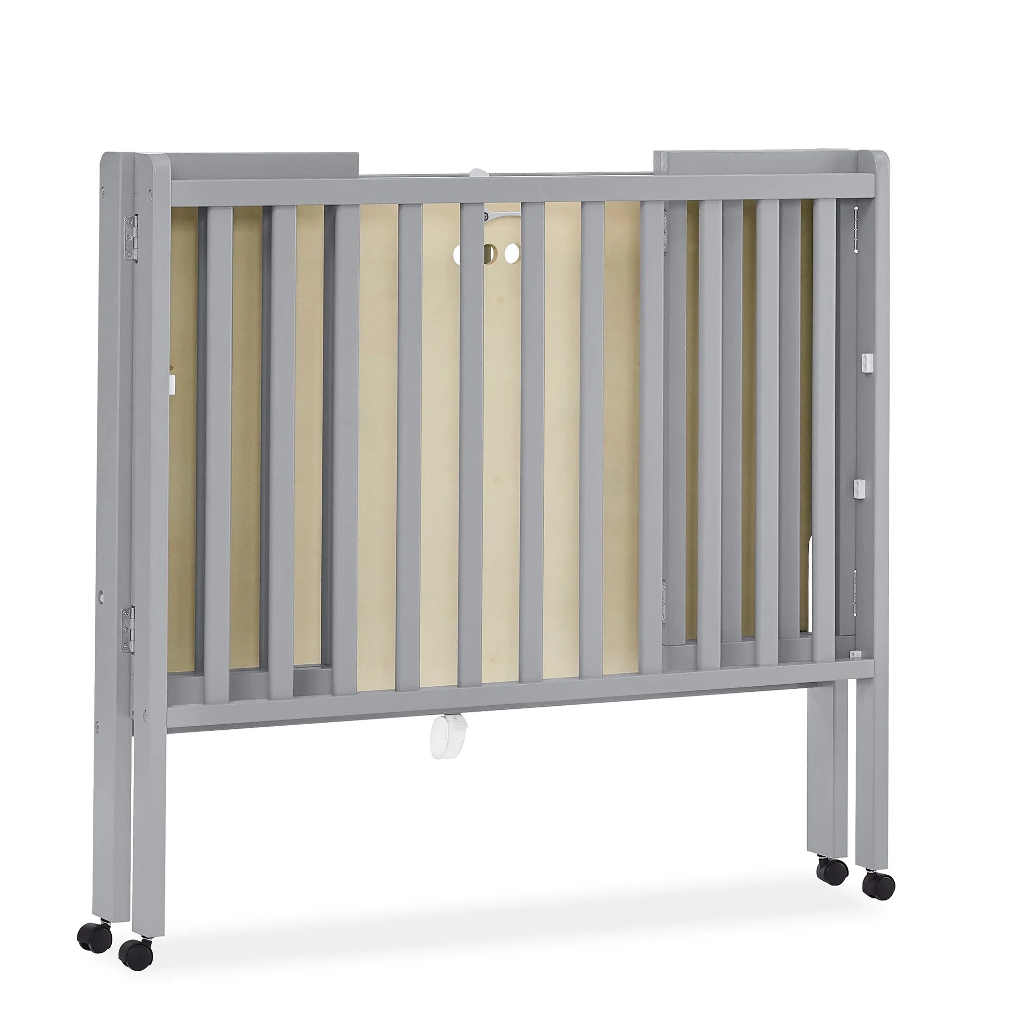 2026 New Delta Children Lee Portable Folding Mini Crib with 1.5-Inch Mattress - Greenguard Gold Certified, Bianca White - Image 26