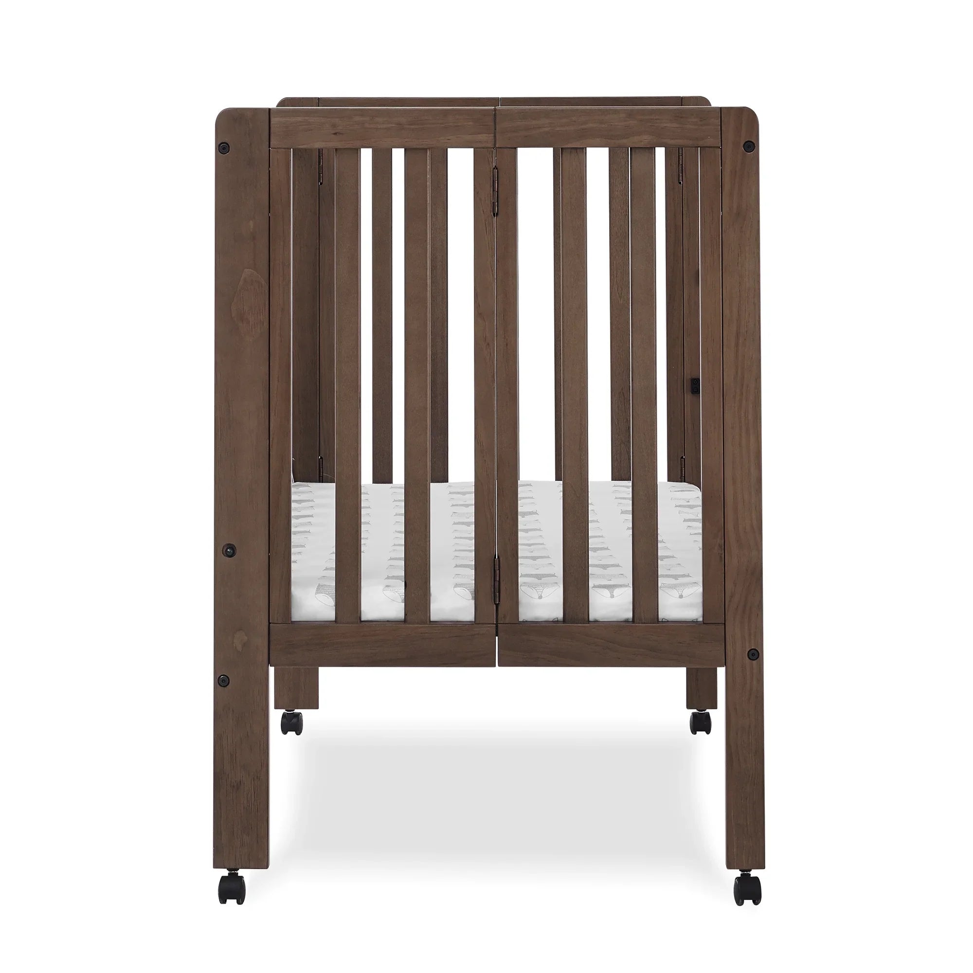2026 New Delta Children Lee Portable Folding Mini Crib with 1.5-Inch Mattress - Greenguard Gold Certified, Bianca White - Image 31
