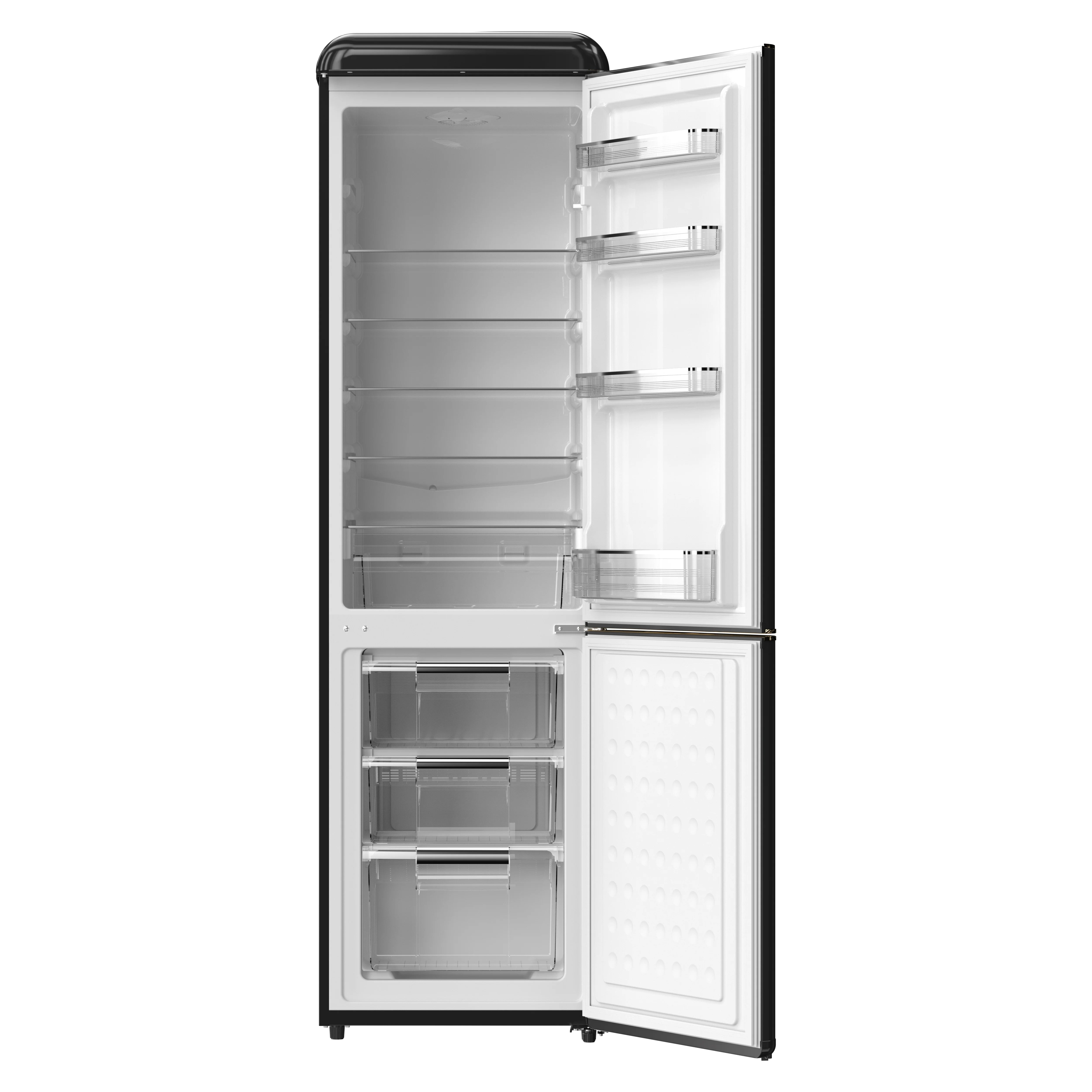 2026 New Frigidaire 9.0 Cu. Ft. Bottom Mount Retro Refrigerator, Black - Image 4