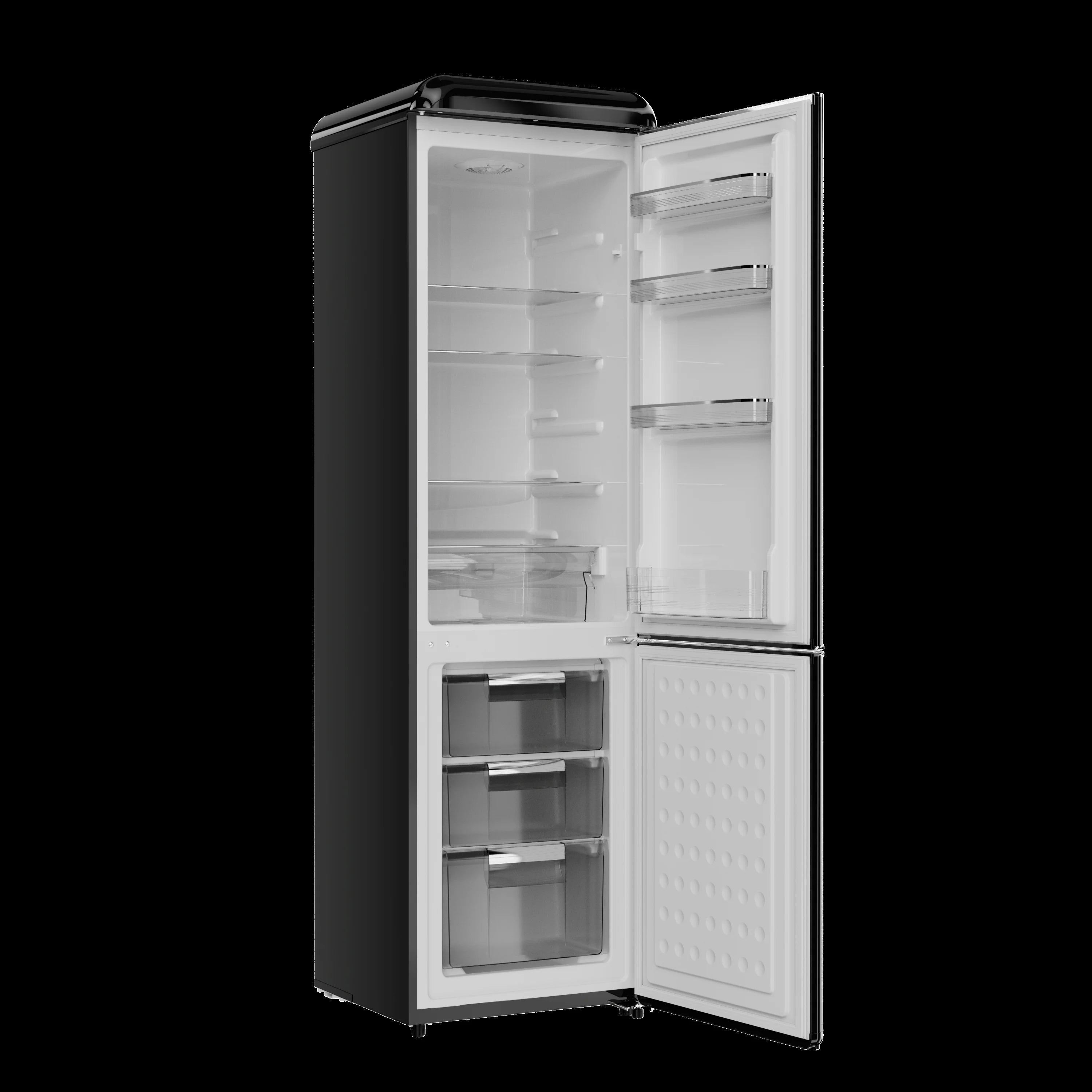 2026 New Frigidaire 9.0 Cu. Ft. Bottom Mount Retro Refrigerator, Black - Image 5