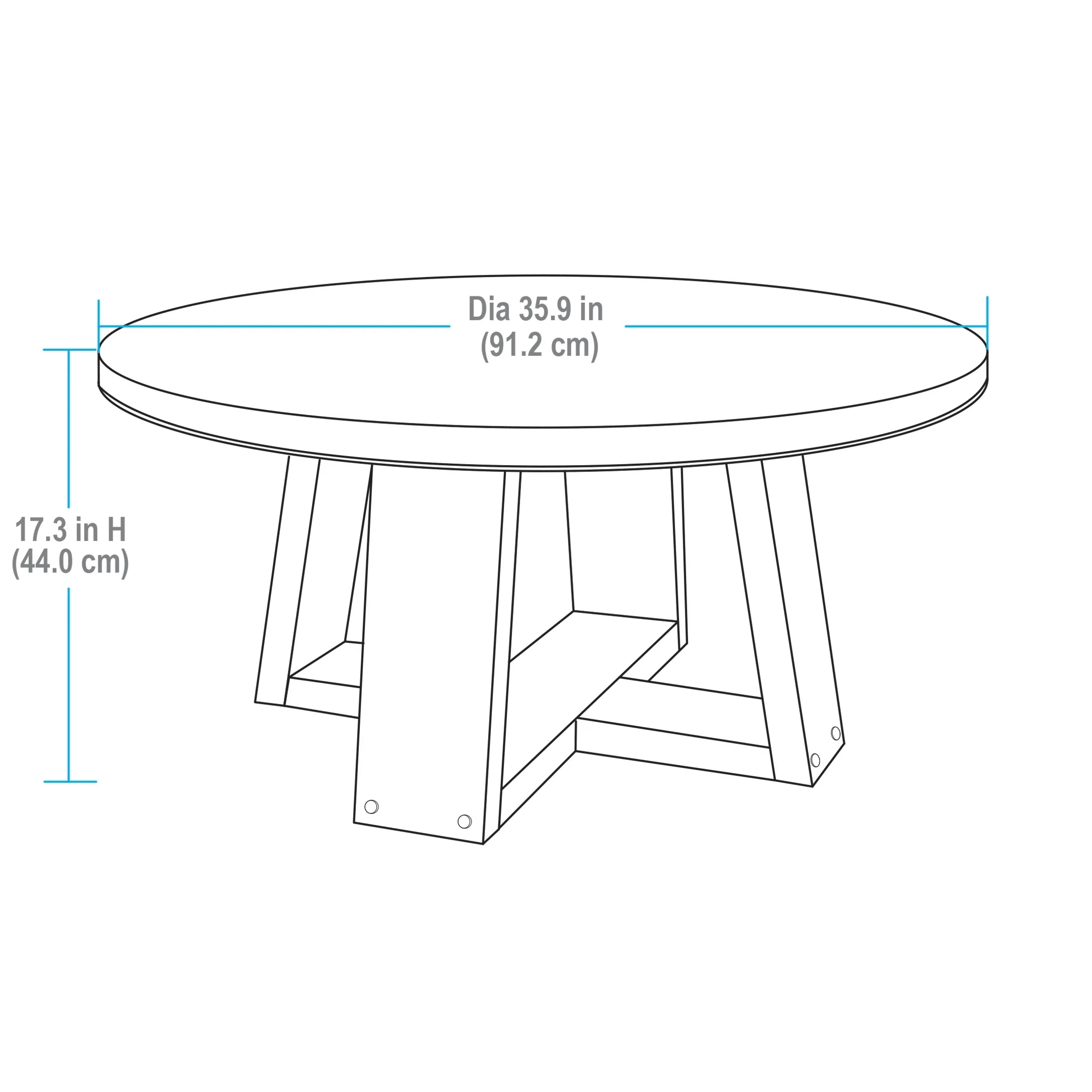 2026 New Better Homes & Gardens Ezra Coffee Table, Walnut finish - Image 10