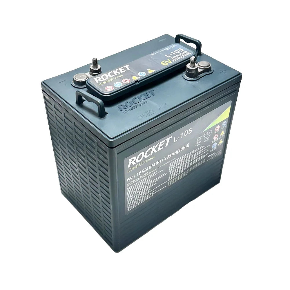 2026 New Rocket L-105 225Ah 6V Golf Cart Battery - Replaces Trojan T-105 (Set of 6) - Image 7