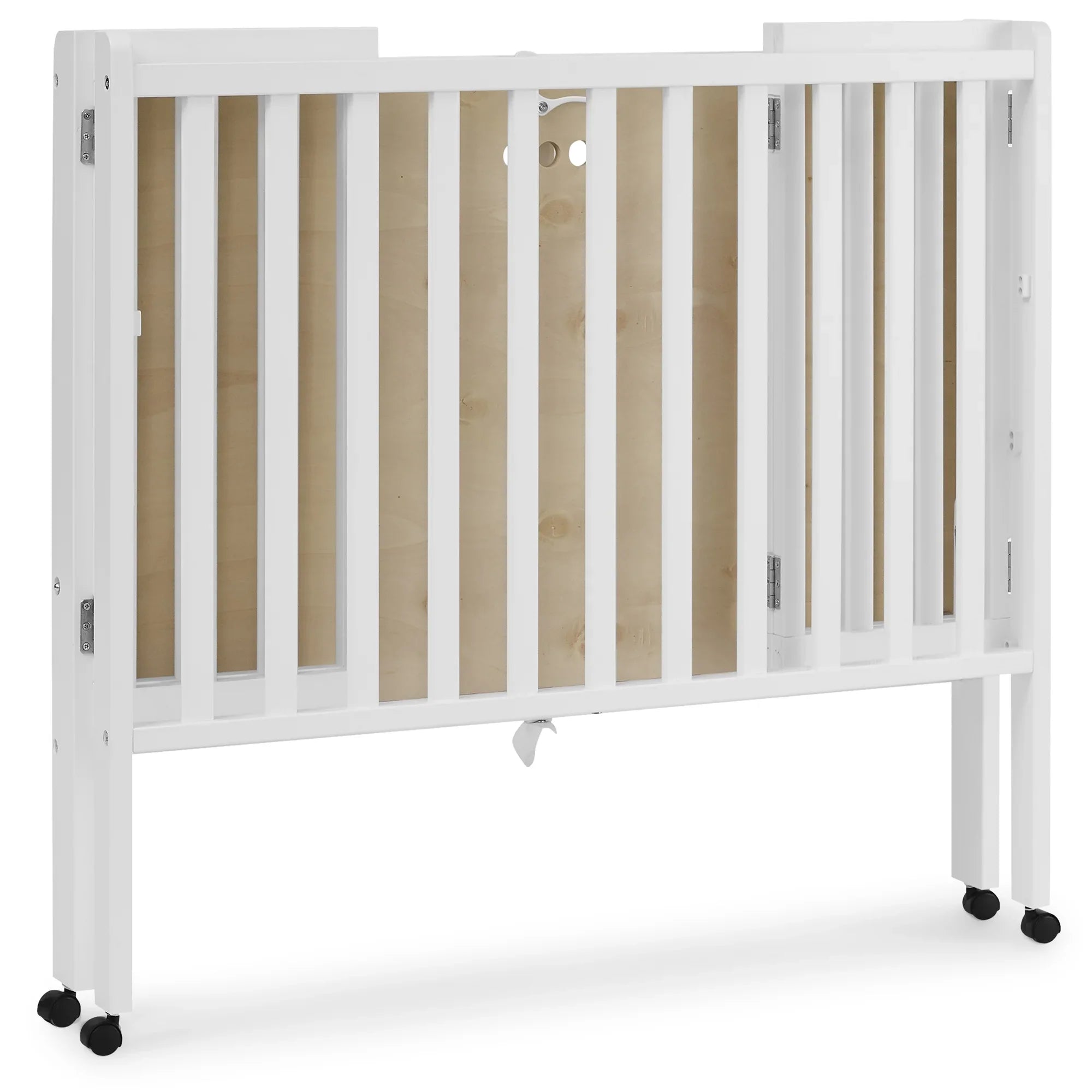 2026 New Delta Children Lee Portable Folding Mini Crib with 1.5-Inch Mattress - Greenguard Gold Certified, Bianca White - Image 16