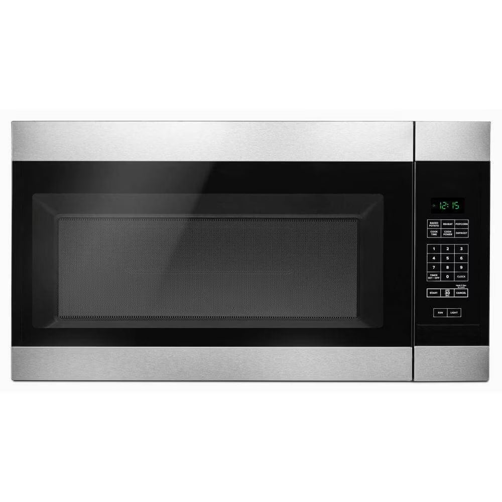 2026 New Brand New Amana 1.6 Cu. ft. over the Range Microwave in Stainless Steel