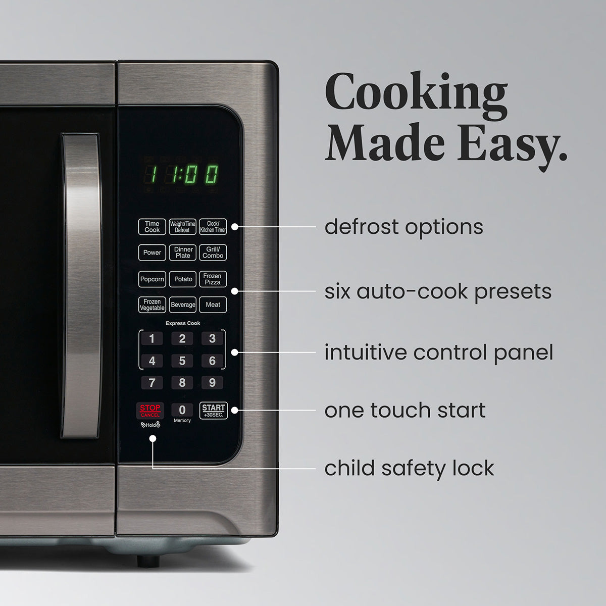 2026 New Farberware Professional 1.2 Cu. Ft. 1000-Watt Microwave Oven with Sensor Cooking, Stainless Steel/Black Body Wrap - Image 17
