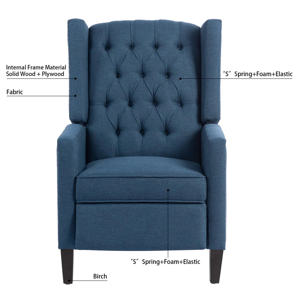 2026 New Triple Tree Modern Fabric Foam Wood Solid Print Nailhead Trim Accent Chair, Beige - Image 27