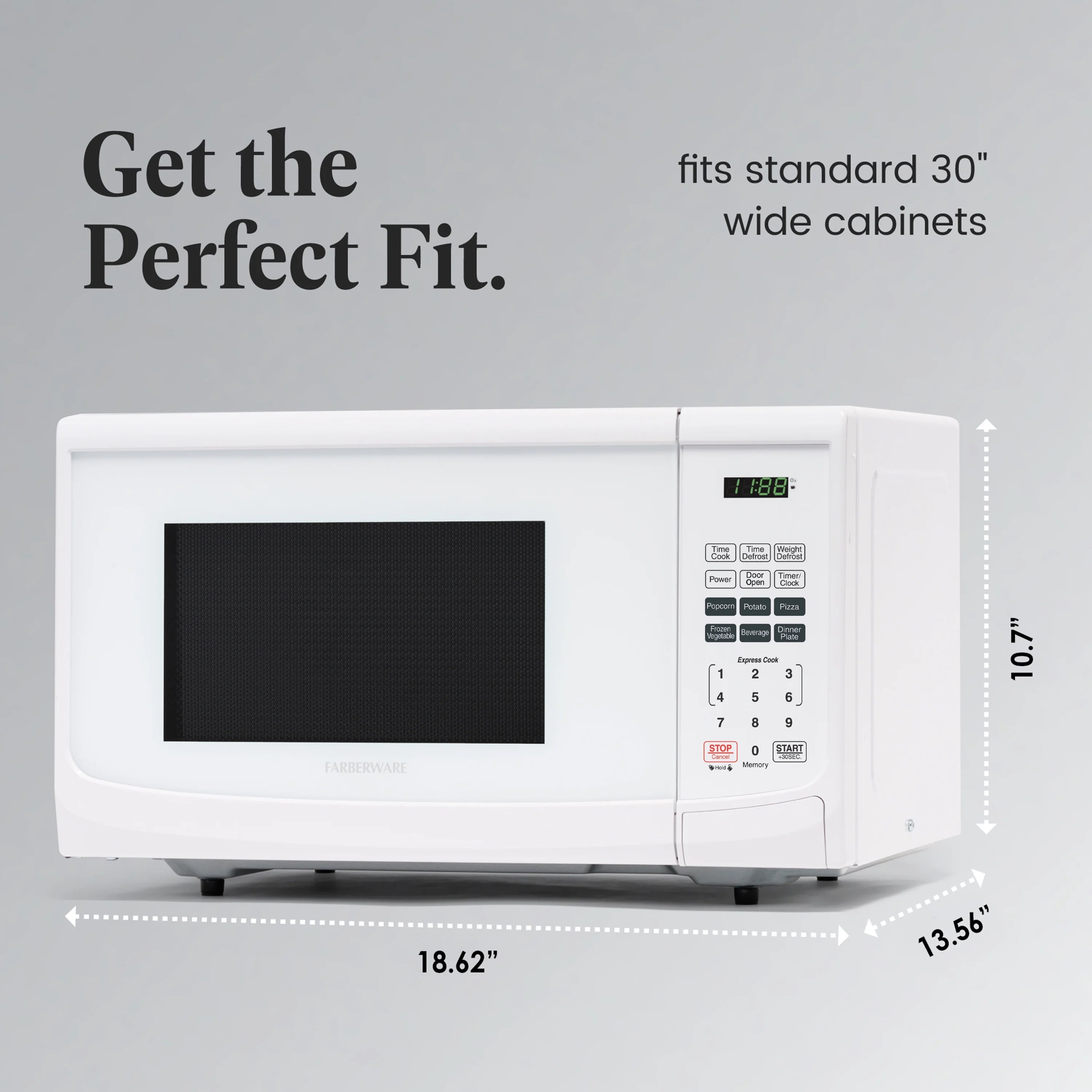 2026 New Farberware Classic 0.9 Cu. Ft 900-Watt Microwave Oven, Stainless Steel - Image 20