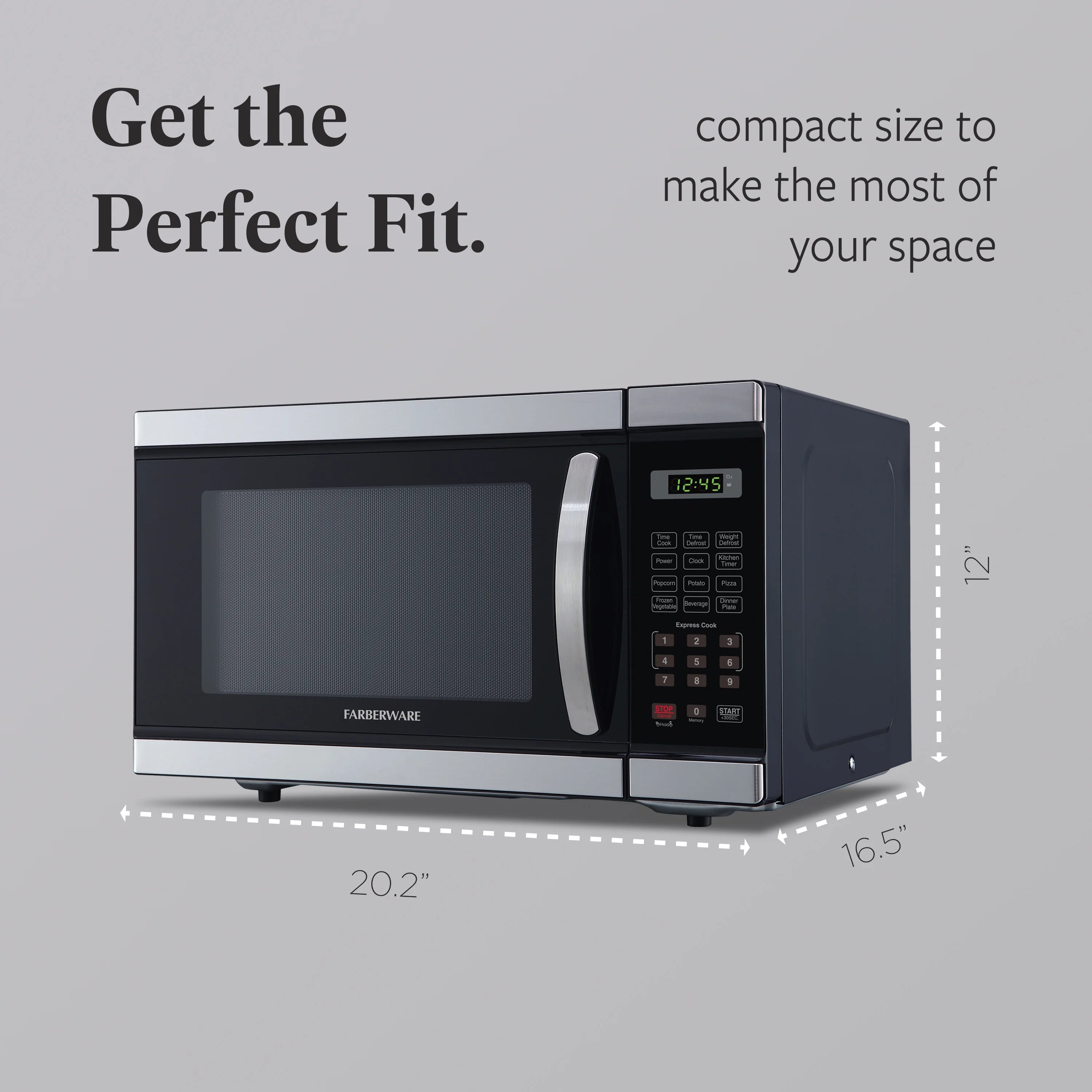 2026 New Farberware Countertop Microwave Ov 1100 Watts, 2.2 cu ft - Smart Sensor With LED Lighting and Child Lock - Perfect for Apartments and Dorms - Easy Clean Black Interior, Stainless Steel - Image 61