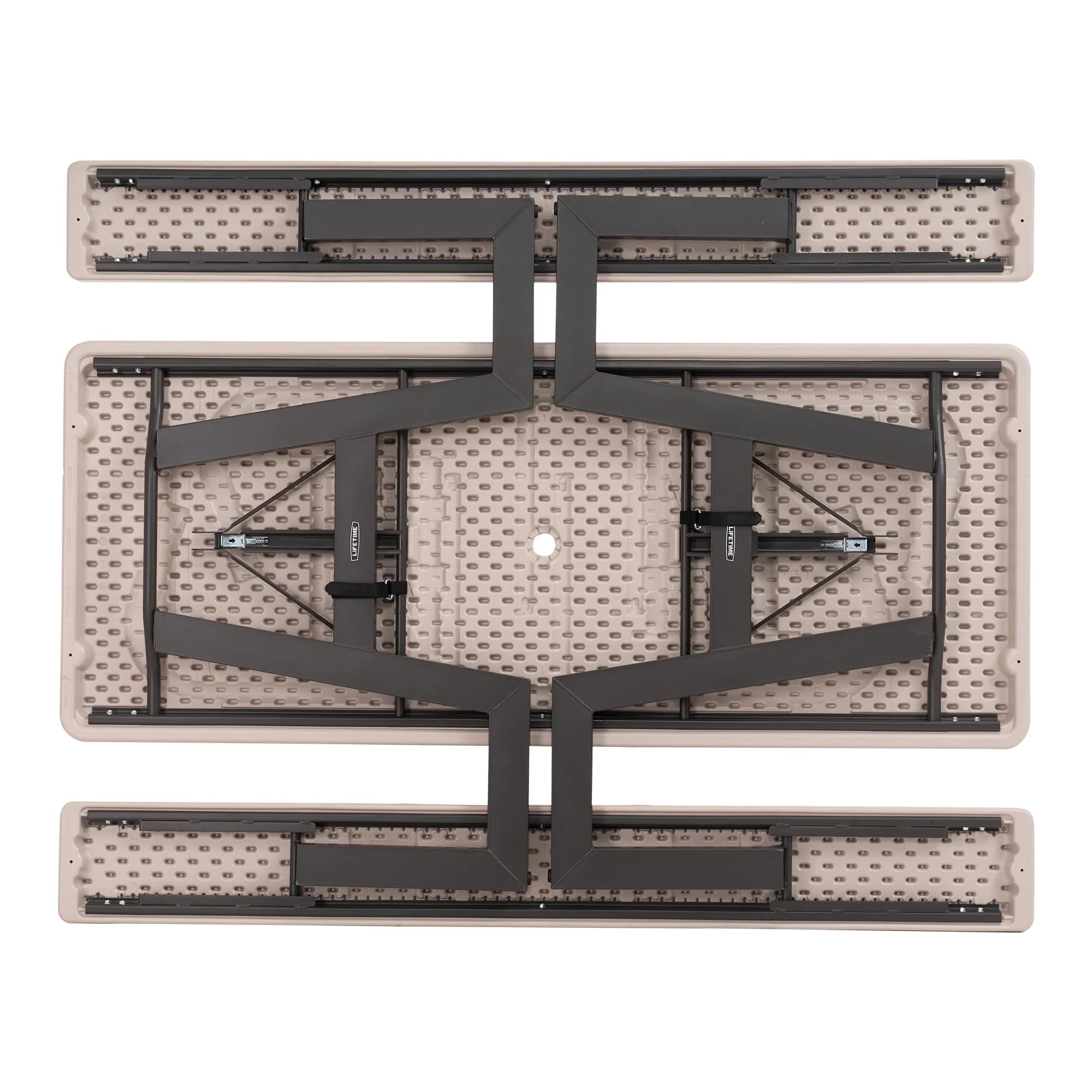 2026 New Lifetime 6-Foot W-Frame Desert Sand - HDPE Folding Picnic Table (60364) - Image 9