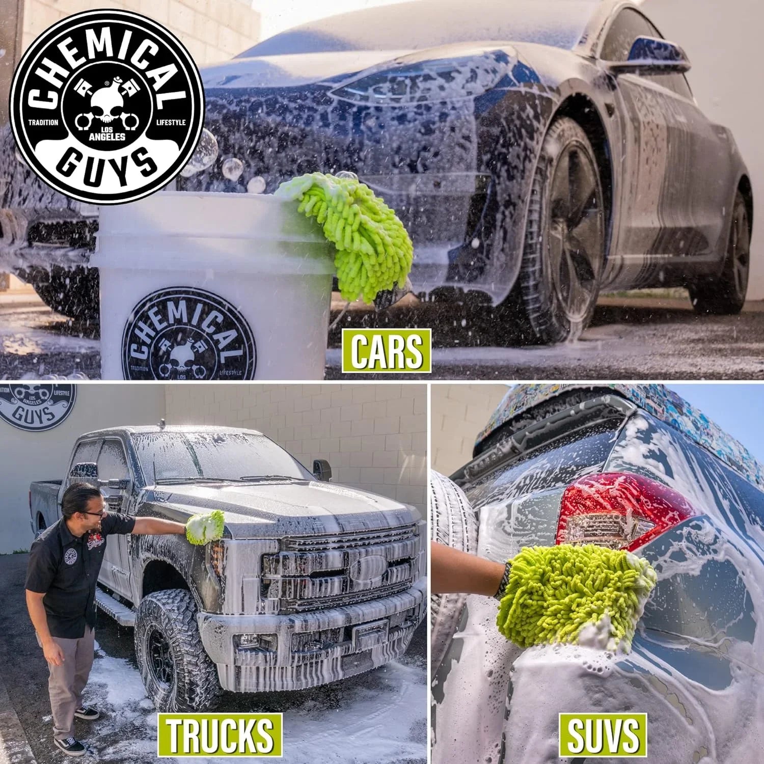 2026 New Chemical Guys HOL340 15-Piece Arsenal Builder Car Wash Kit with Foam Gun, Bucket, and (5) 16 oz Car Care Cleaning Chemicals, Gift for Car & Truck Lovers, Dads and DIYers (Works w/Garden Hose) - Image 10