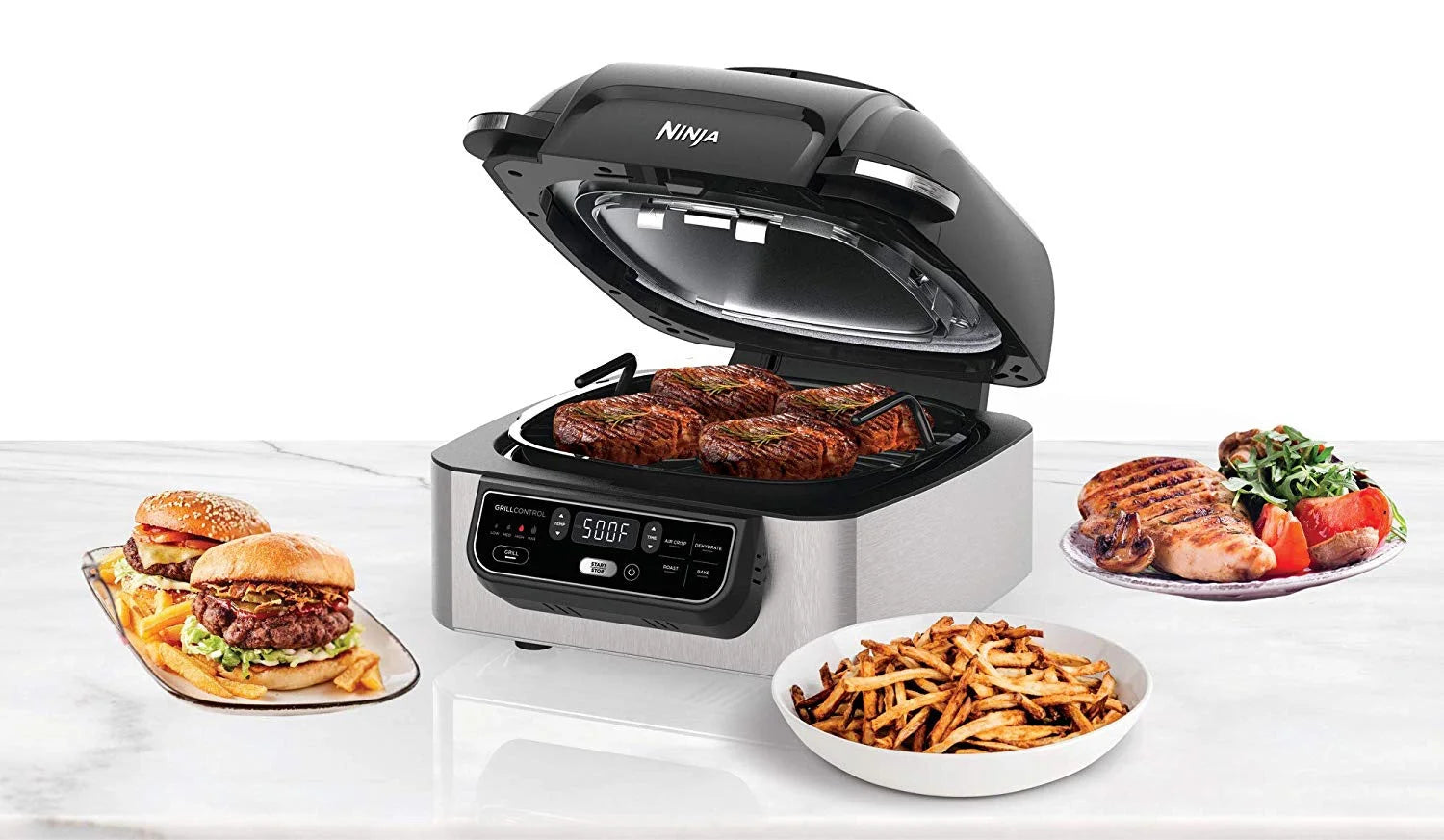 2026 New Ninja AG301 Foodi 5-in-1 Indoor Grill with 4-Quart Air Fryer - Image 8