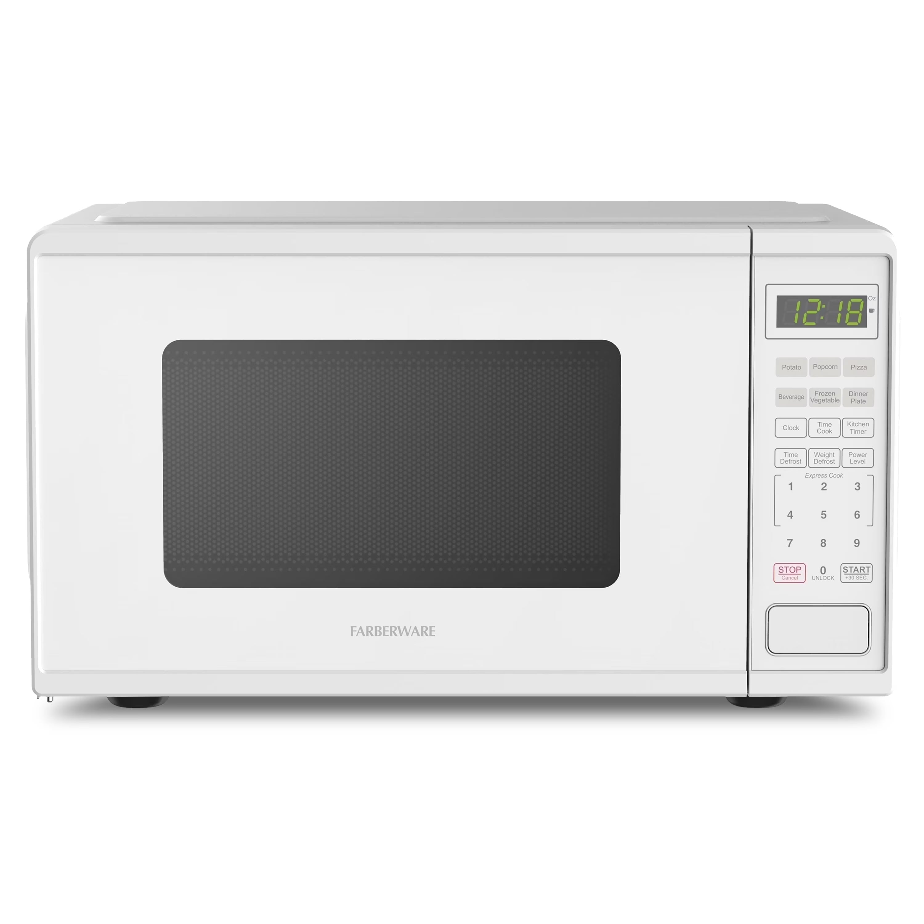 2026 New Farberware Countertop Microwave Ov 1100 Watts, 2.2 cu ft - Smart Sensor With LED Lighting and Child Lock - Perfect for Apartments and Dorms - Easy Clean Black Interior, Stainless Steel - Image 7