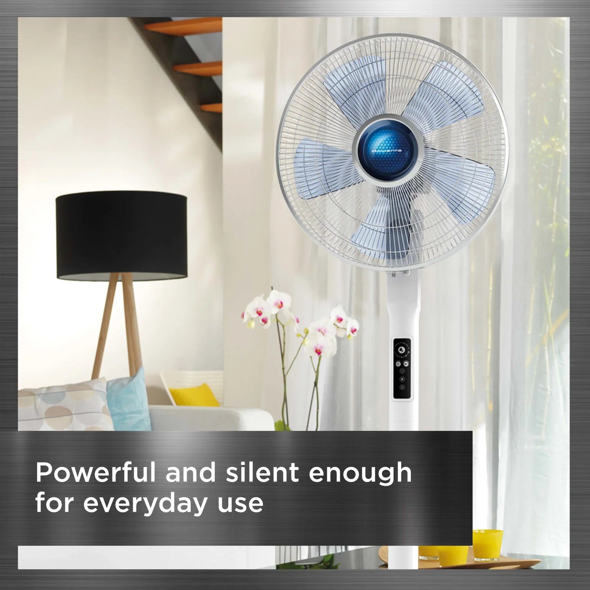 2026 New Rowenta Turbo Silence Standing Floor Fan with Remote, 53 Inch, Portable, 5 Speeds, VU5670 - Image 31
