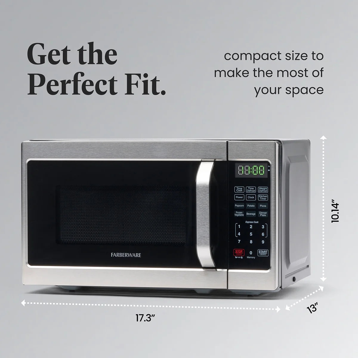 2026 New Farberware 1.1 Cu. Ft. 1000-Watt Compact Microwave Oven, Black - Image 16