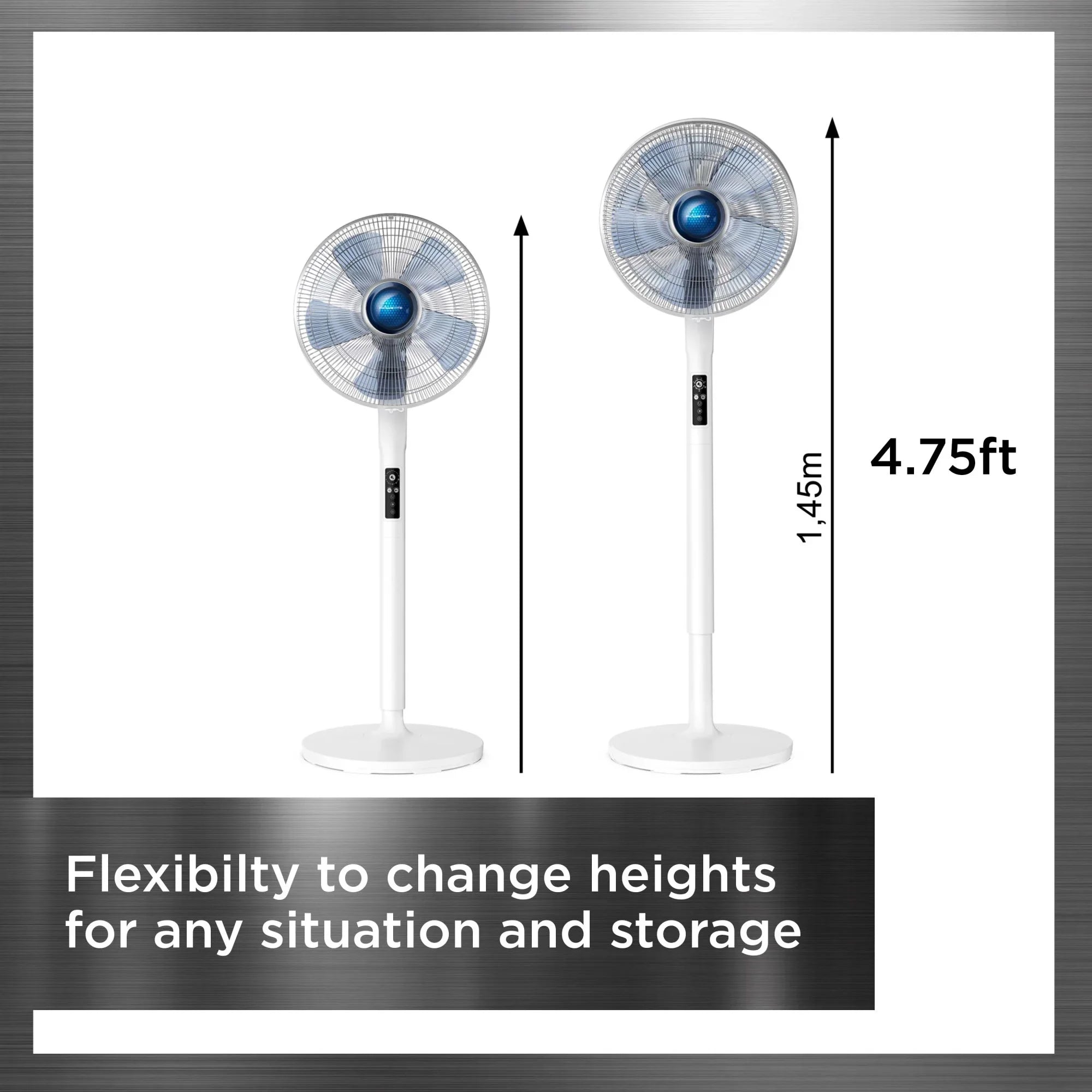 2026 New Rowenta Turbo Silence Standing Floor Fan with Remote, 53 Inch, Portable, 5 Speeds, VU5670 - Image 28