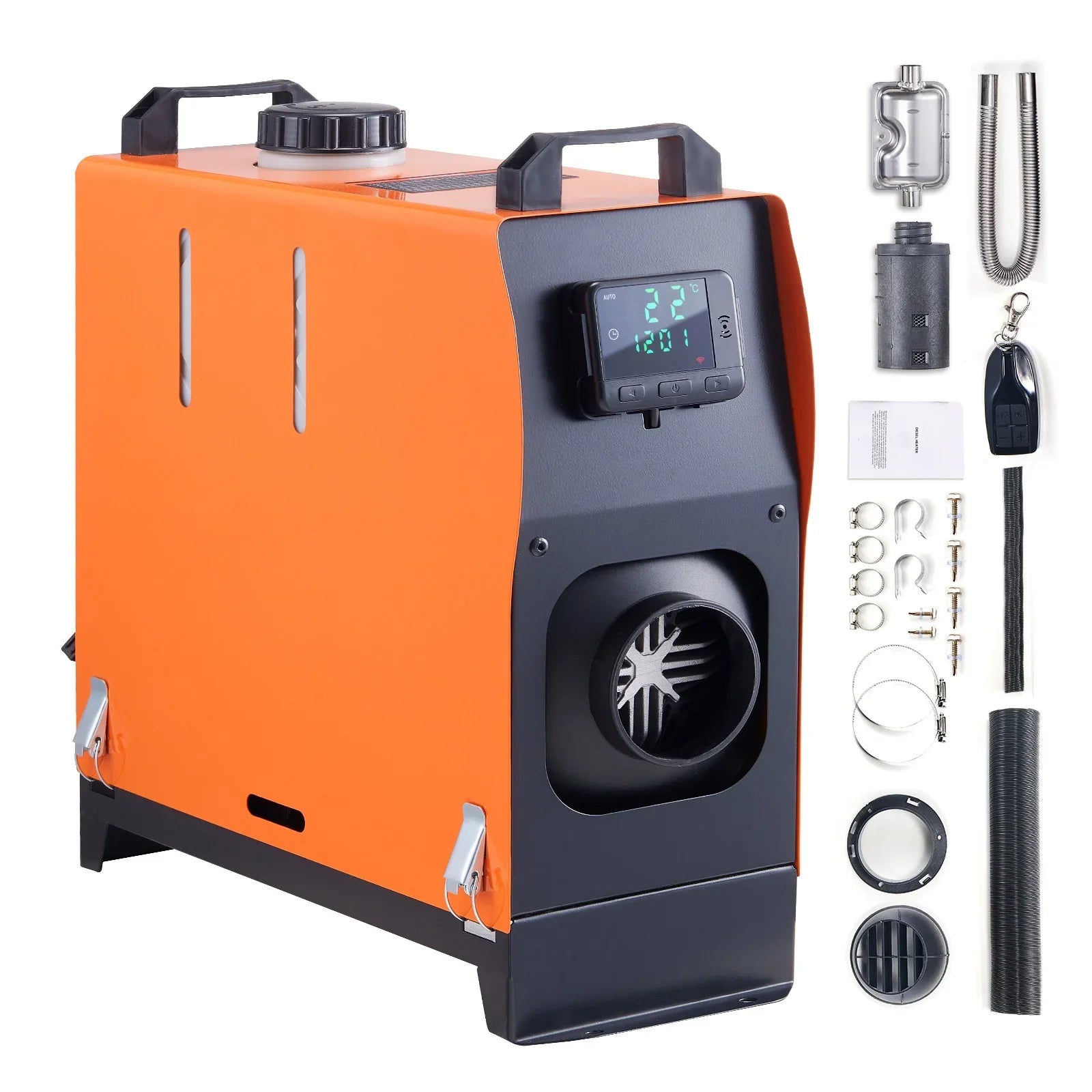 2026 New KFFKFF Diesel Air Heater, 12V 5KW Integrated Diesel Heater with Remote and LCD Display, 5L Tank Compact Diesel Heating Solution, Quick Warm-up for RVs, Trailers, Campers, Boats, and Indoor Use - Image 3
