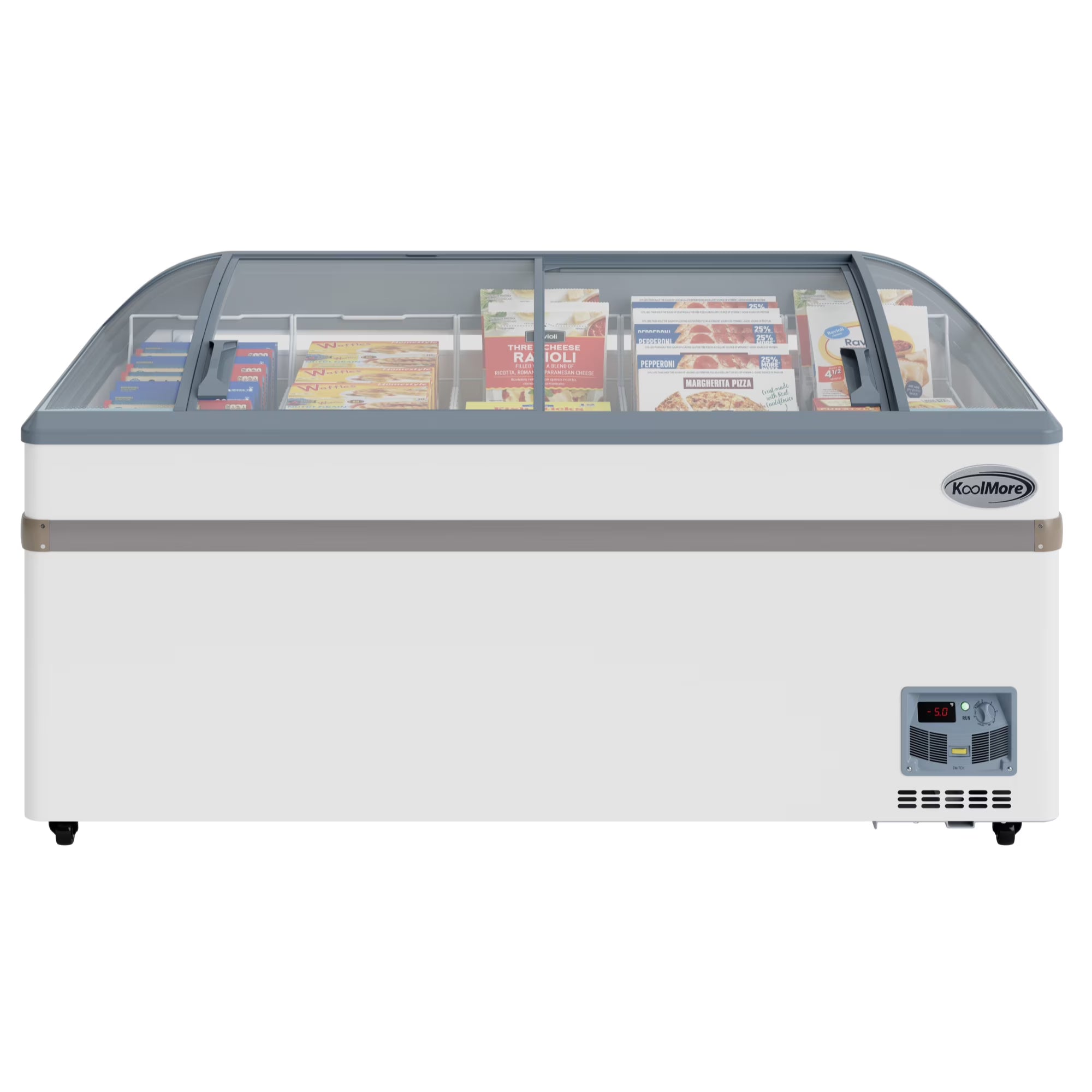 2026 New 65 Inch Manual Defrost Island Chest Freezer 16 cu. ft. Capacity in White
